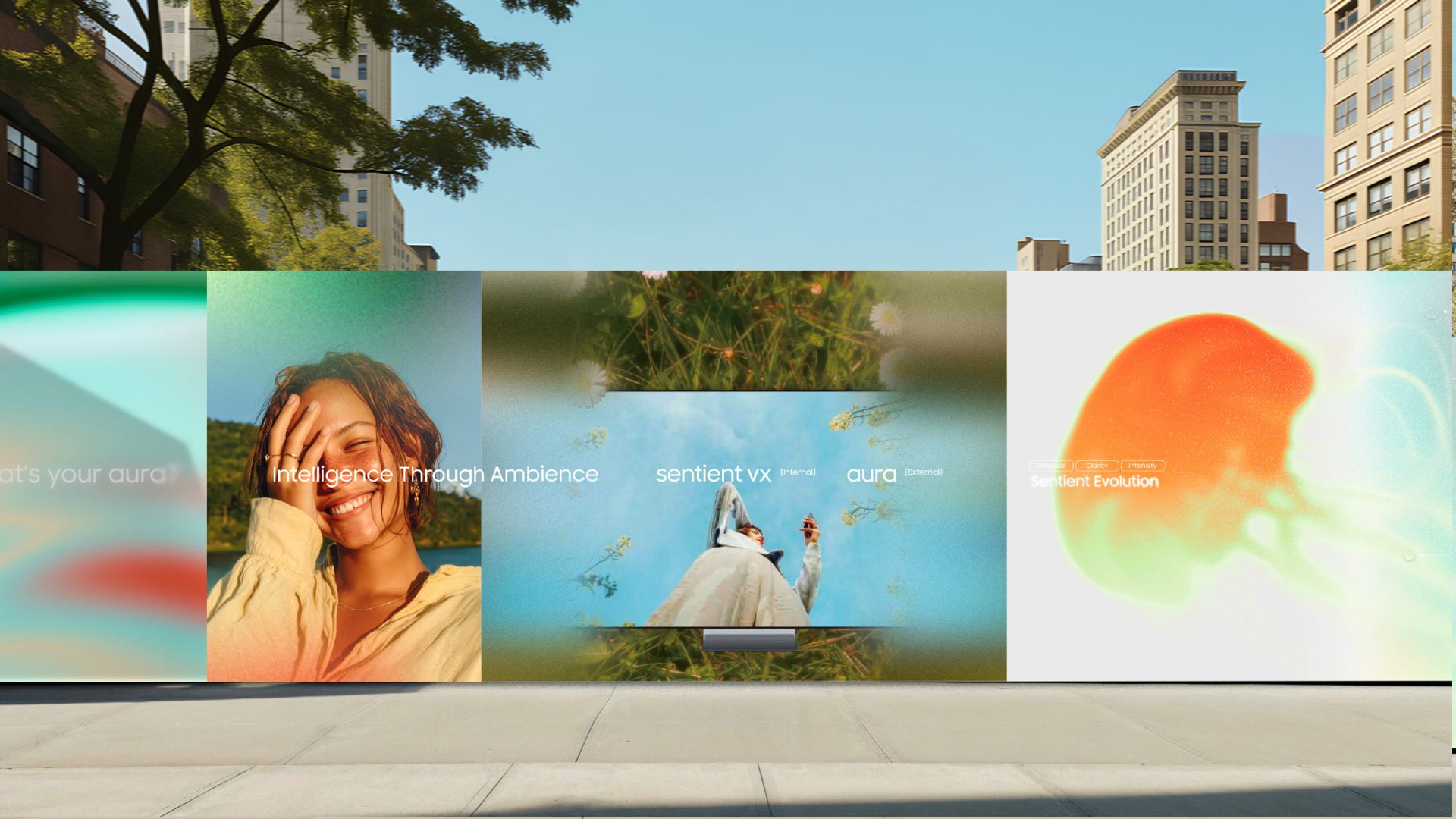 The Living Visual Branding System for Samsung Aura