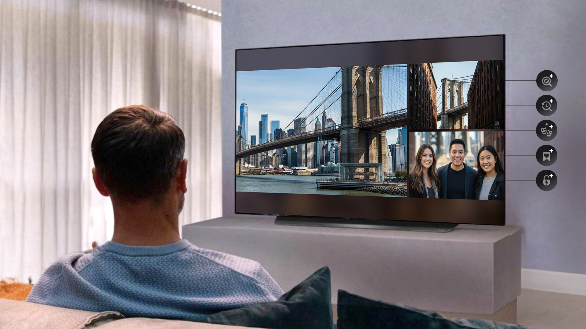 AI Living Display with Two-way Interaction