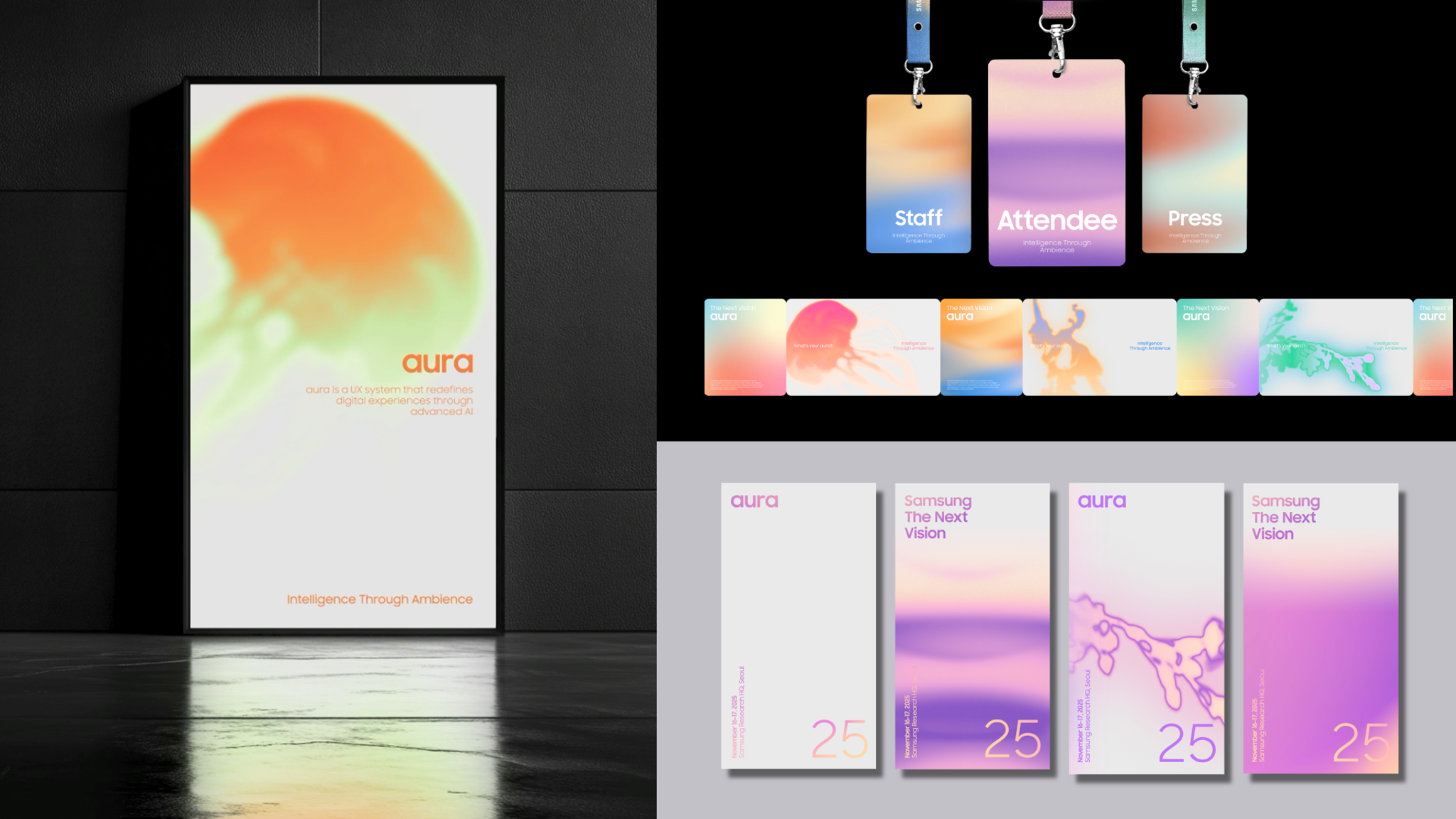 The Living Visual Branding System for Samsung Aura