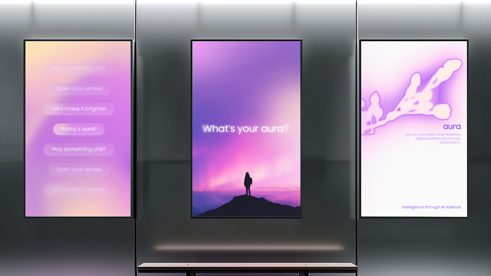 The Living Visual Branding System for Samsung Aura