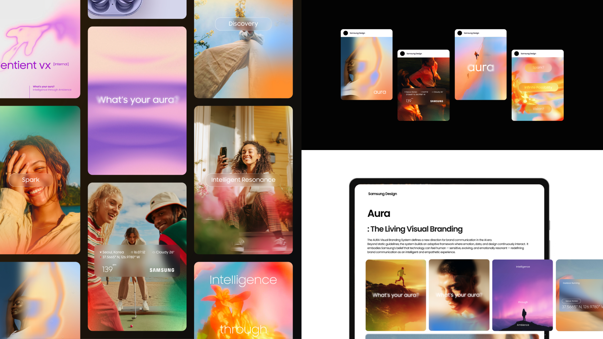 The Living Visual Branding System for Samsung Aura