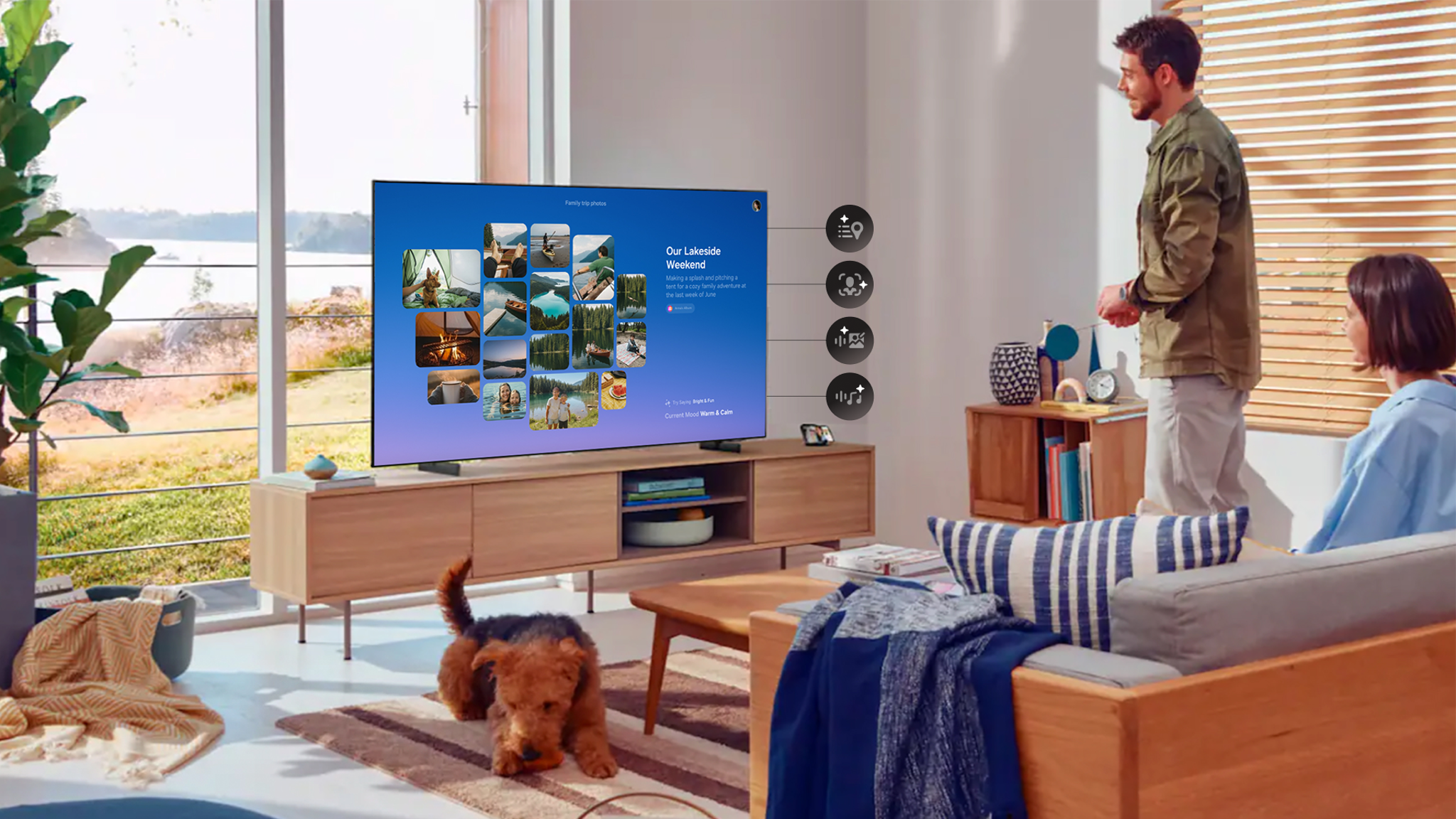 AI Living Display with Two-way Interaction