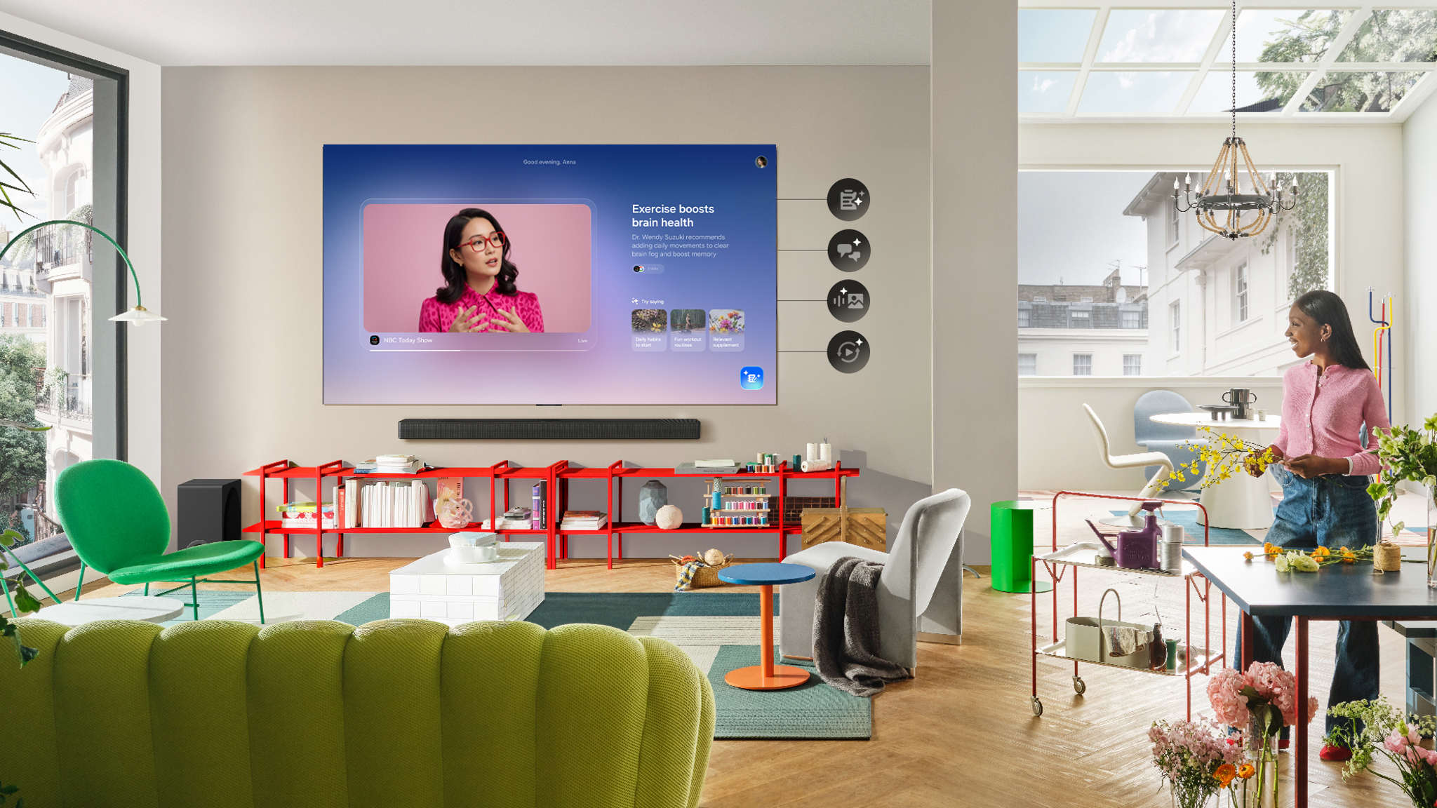 AI Living Display with Two-way Interaction