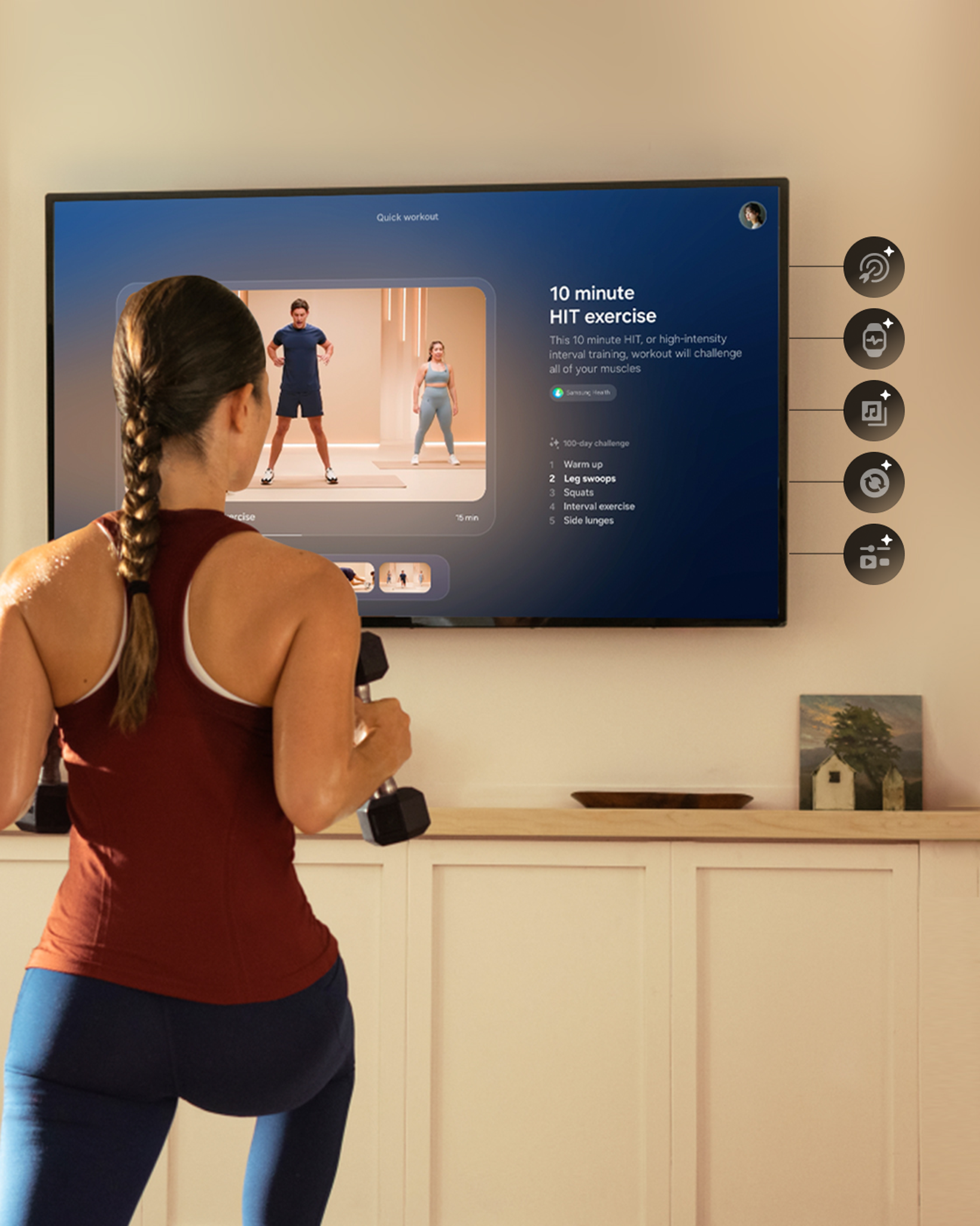 AI Living Display with Two-way Interaction