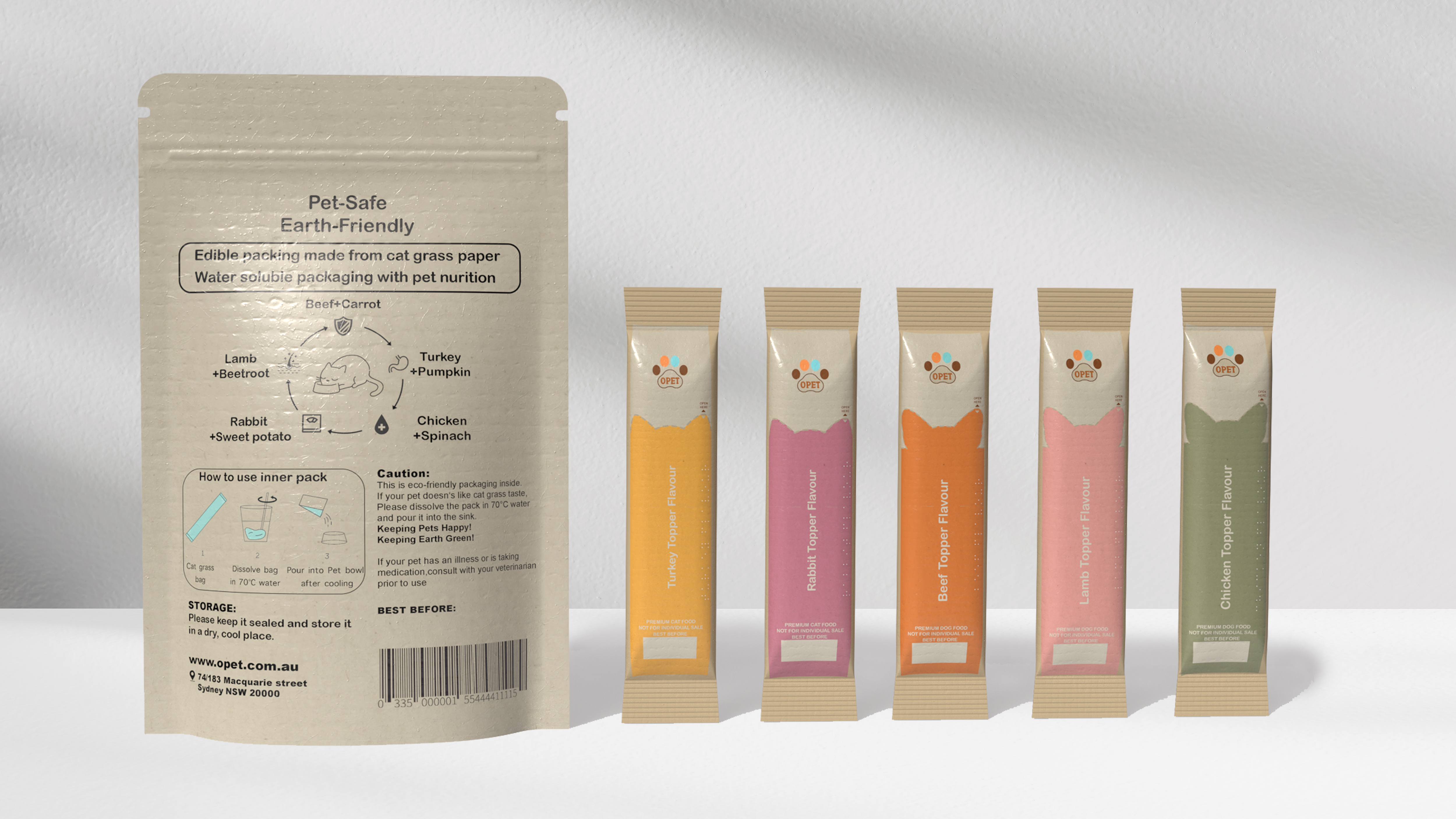 Water-Soluble & Edible Pet Food Packaging