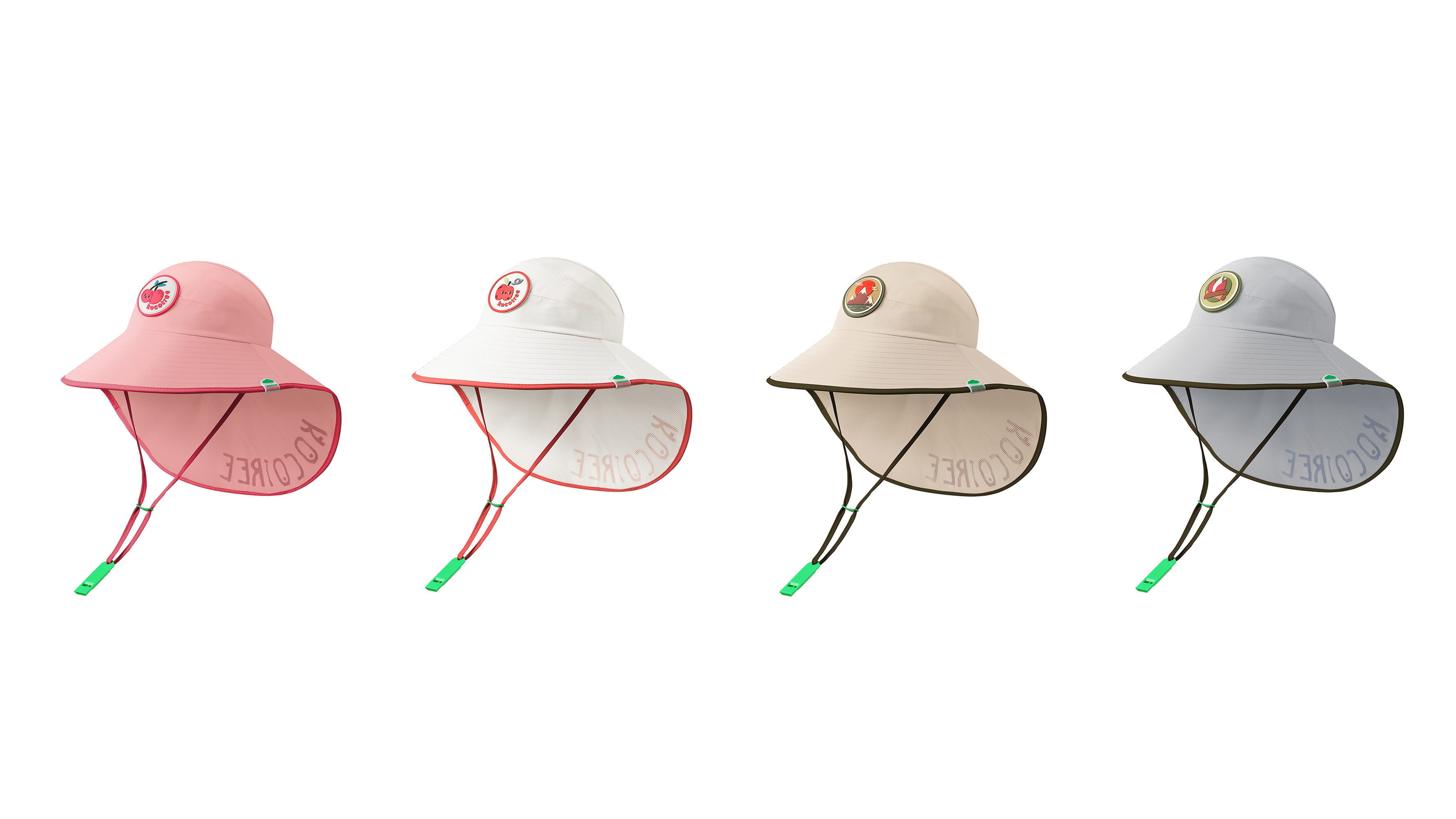 Hollow Top Sun Hat with A Neck Flap