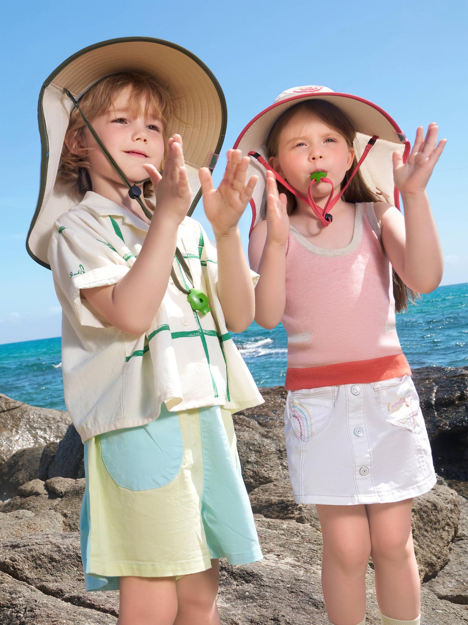 Hollow Top Sun Hat with A Neck Flap