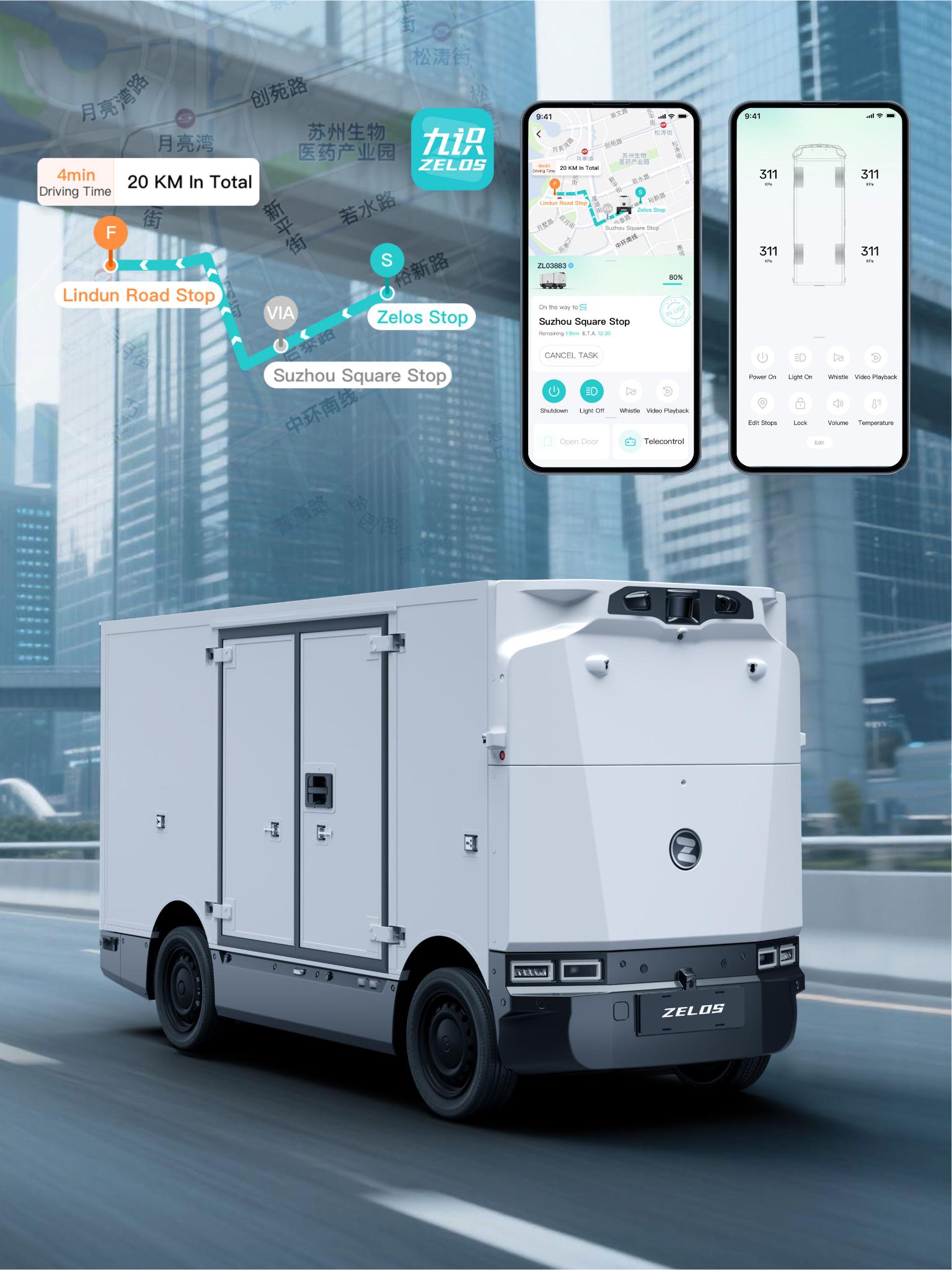 Zelos Intelligent Delivery Vehicle and System