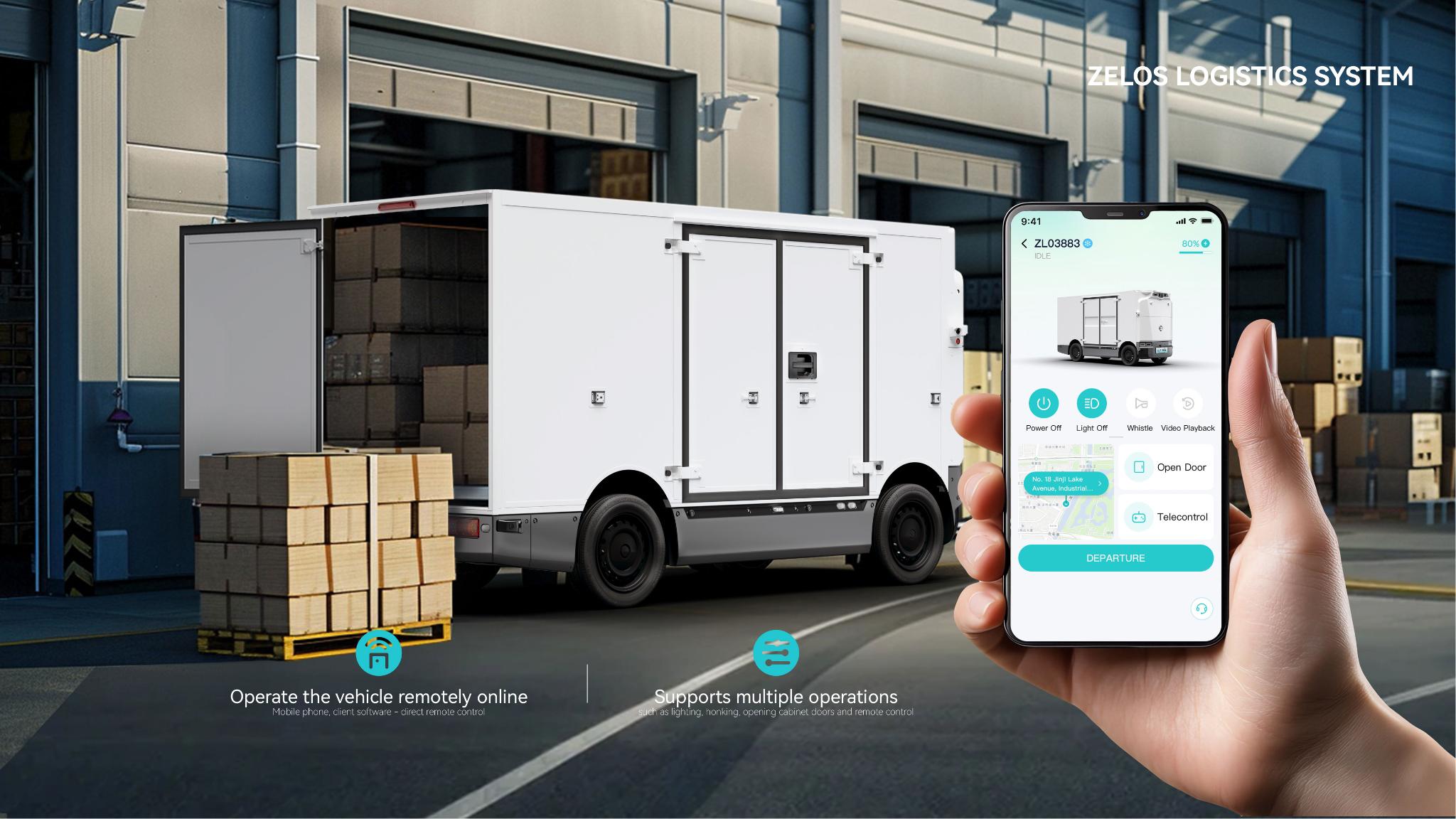 Zelos Intelligent Delivery Vehicle and System