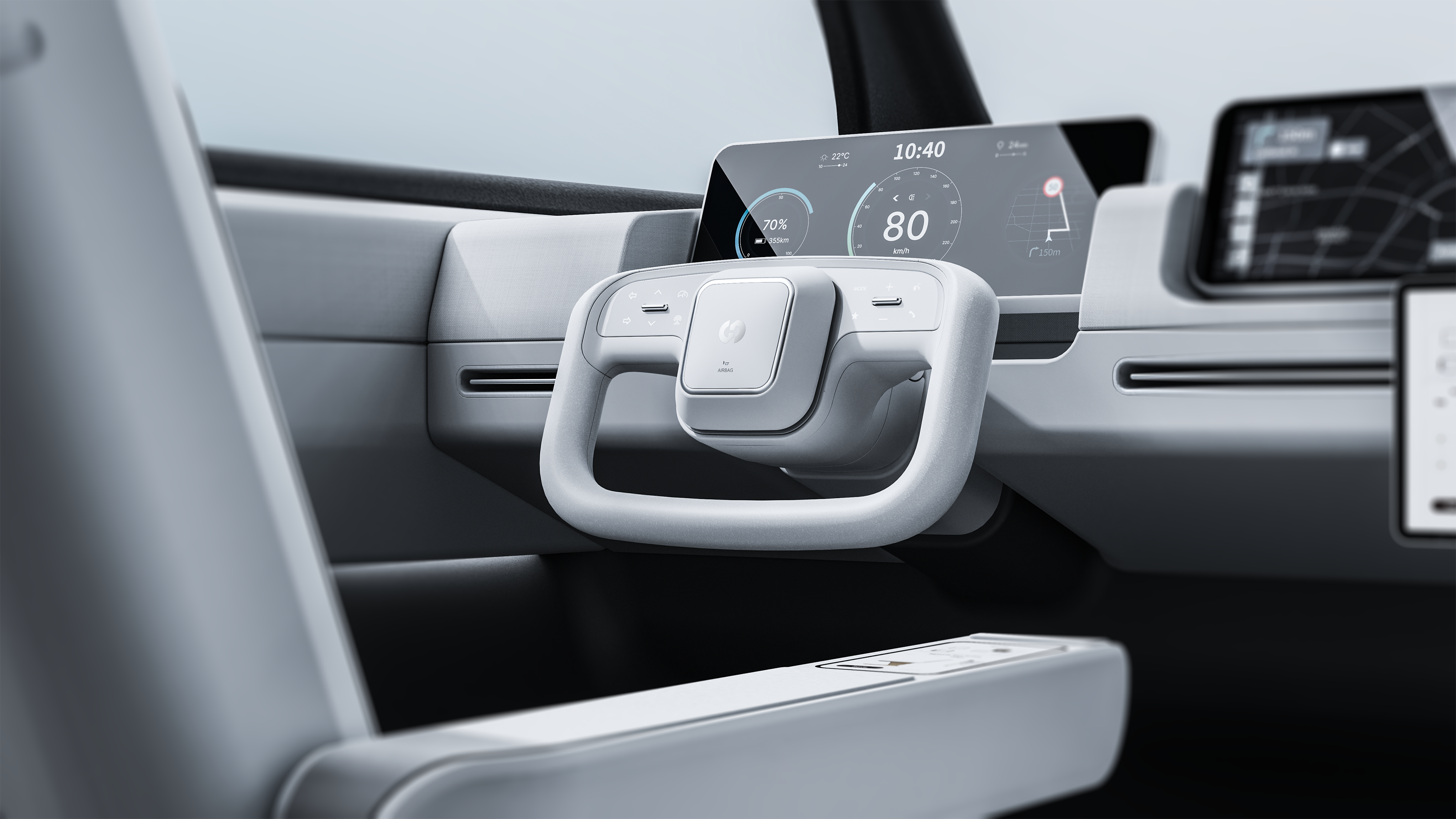 Foldable Steering Wheel for Autonomous Vehicles