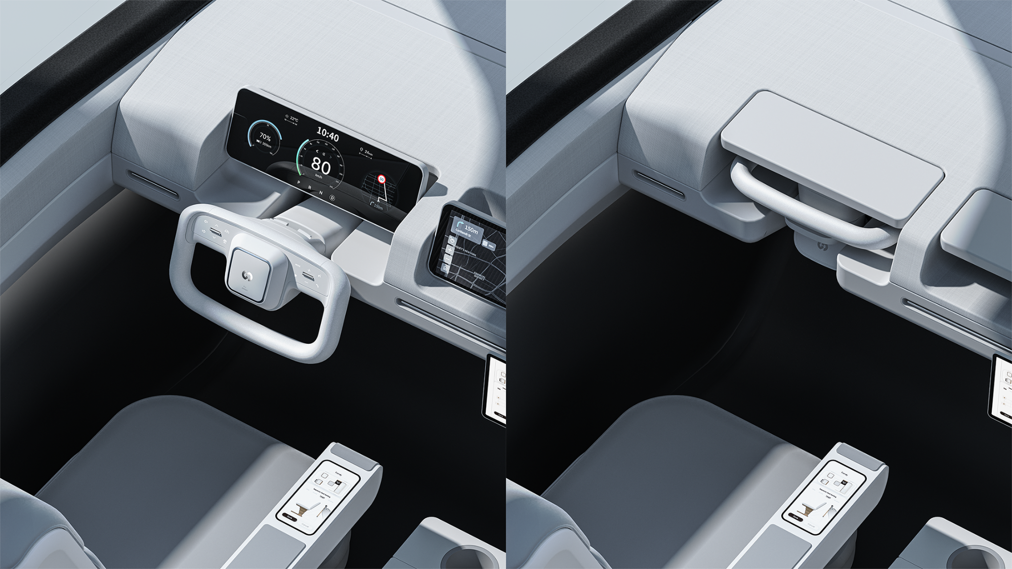 Foldable Steering Wheel for Autonomous Vehicles
