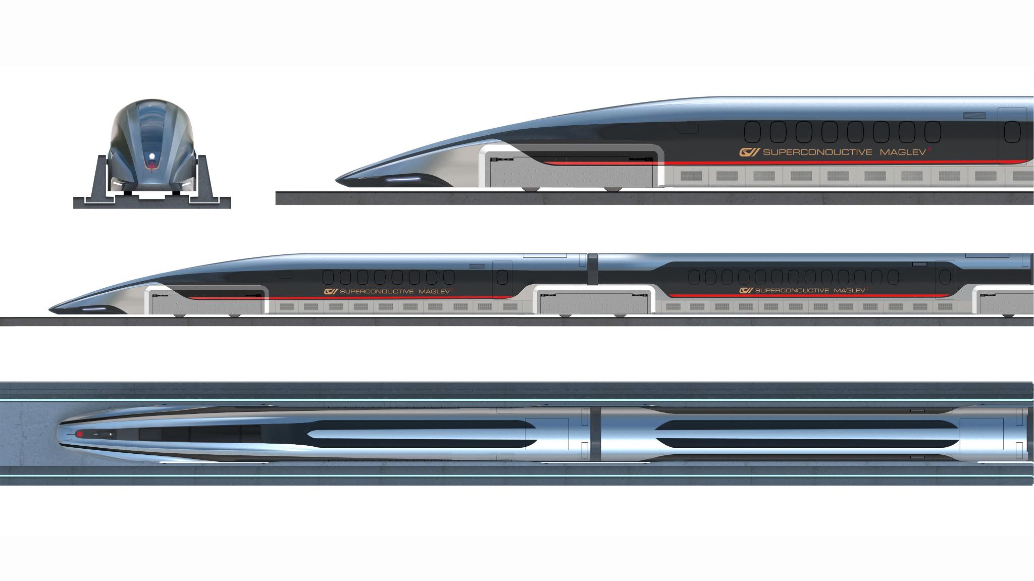 Superconducting EDS Maglev Train