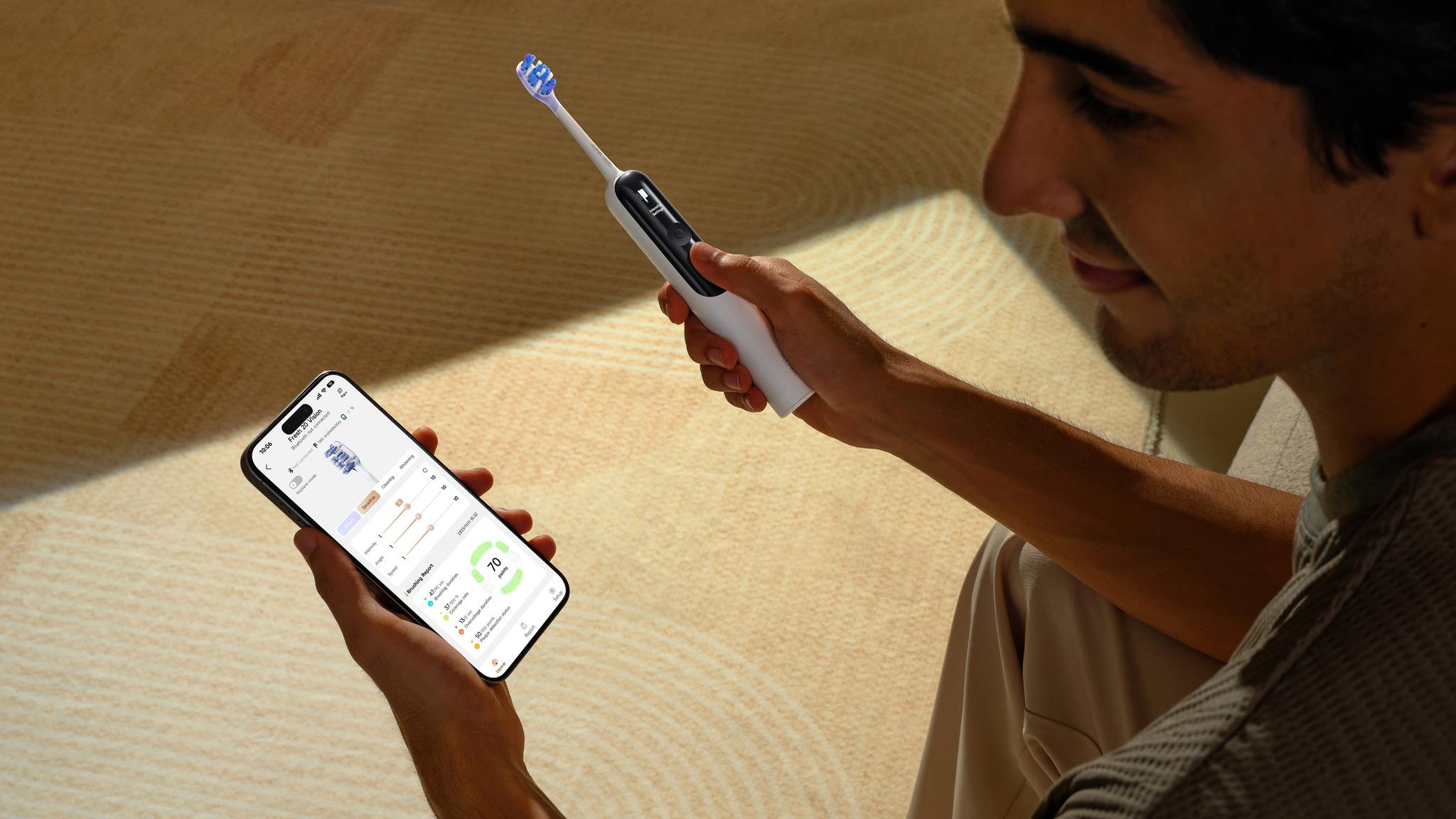 MOVA Fresh 20 Vision AI Plaque-Sensing Toothbrush