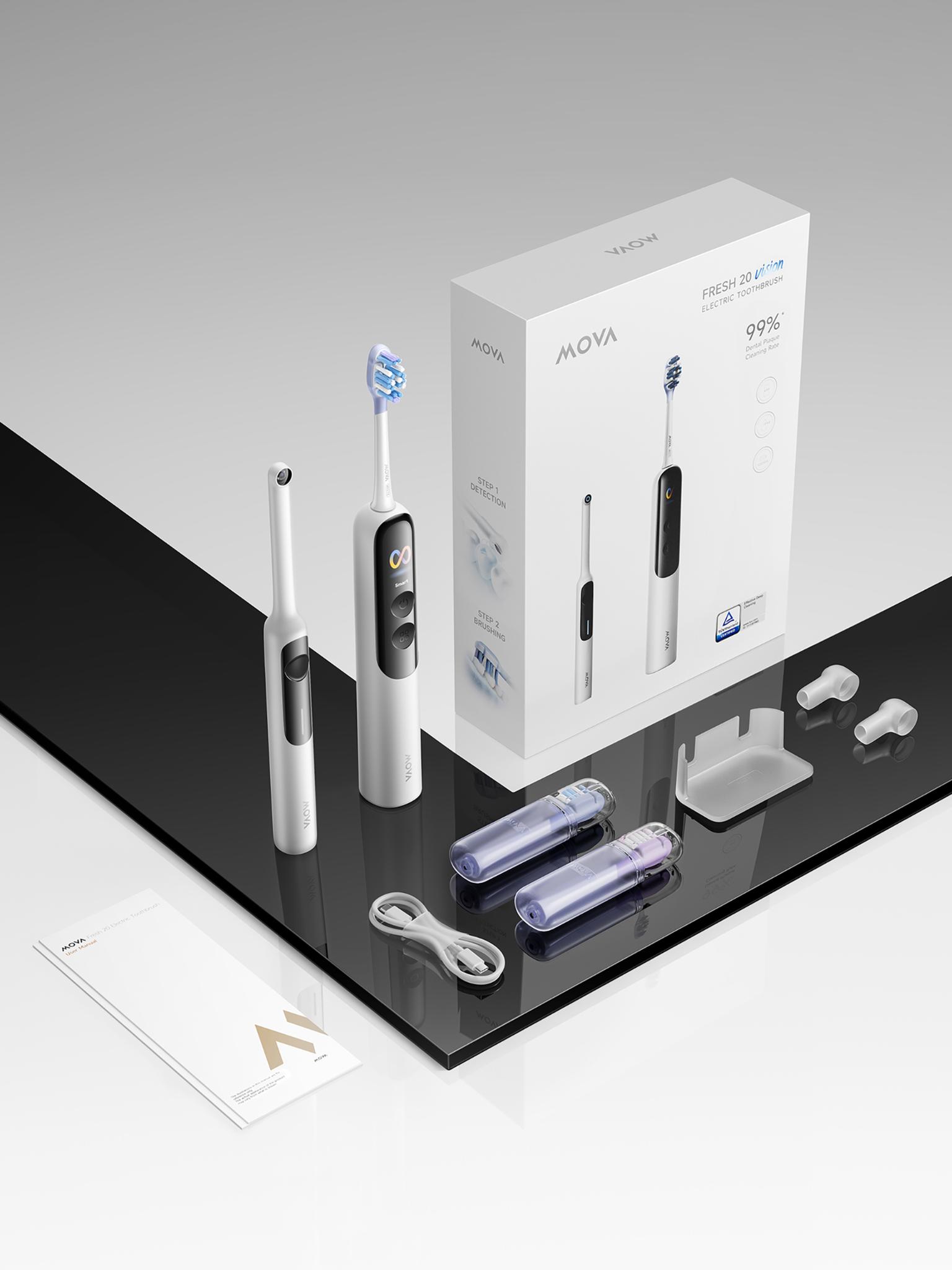 MOVA Fresh 20 Vision AI Plaque-Sensing Toothbrush