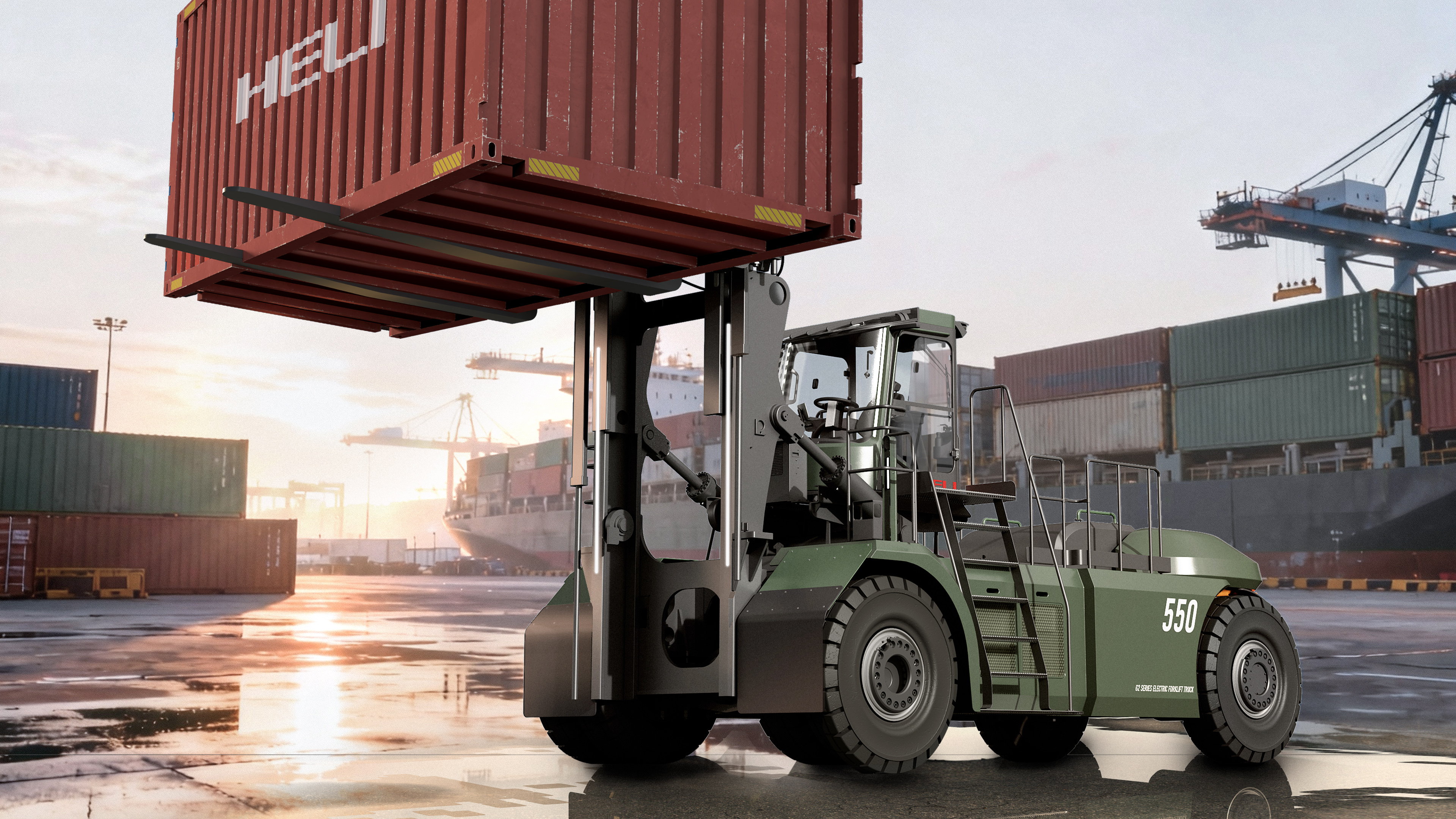HELI 55-ton electric concept forklift