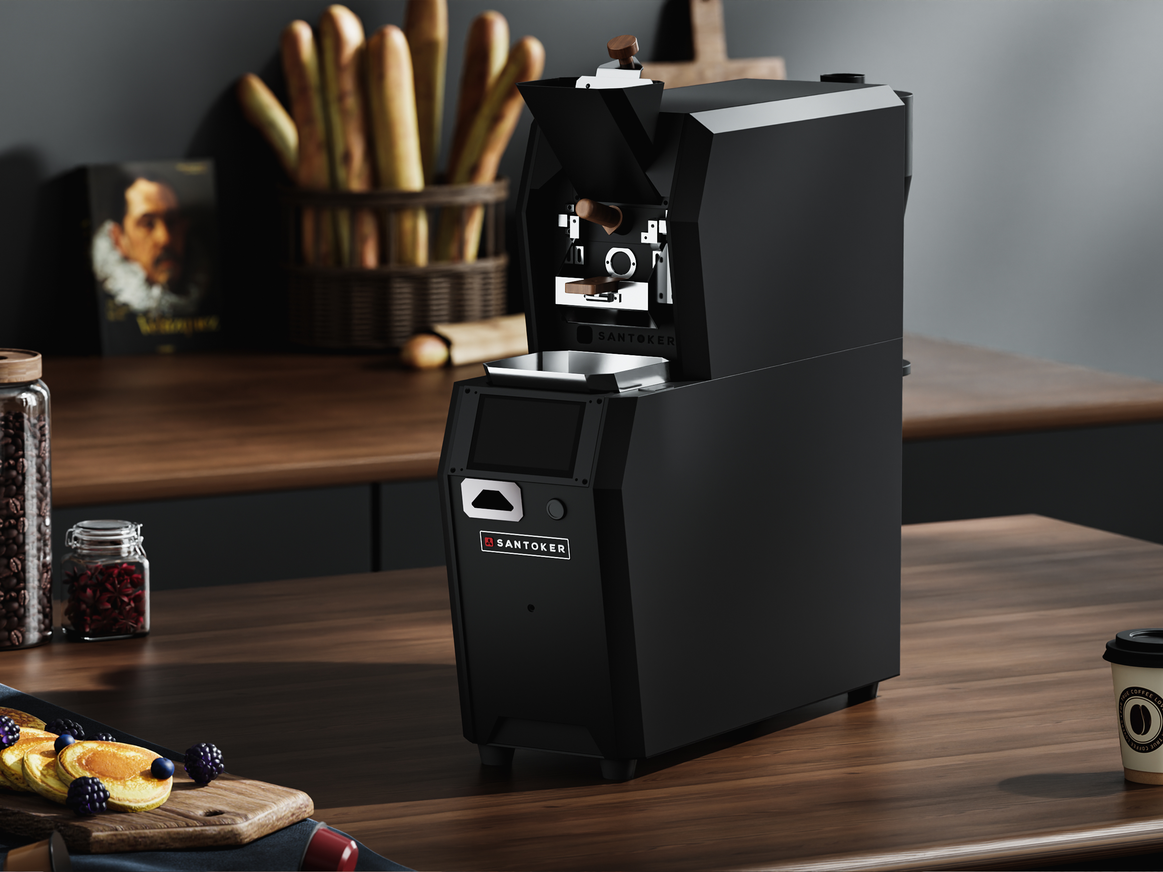 Santoker coffee roaster RX300