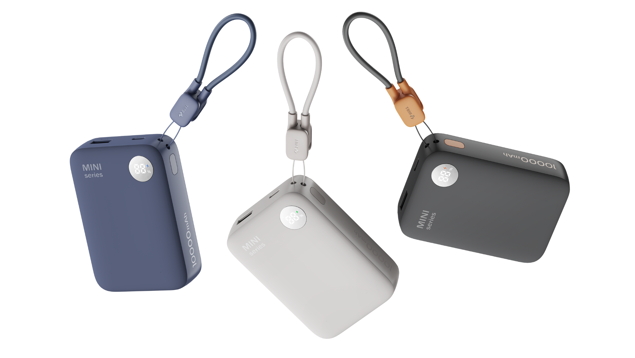 MINI Power Bank with Integrated Cable