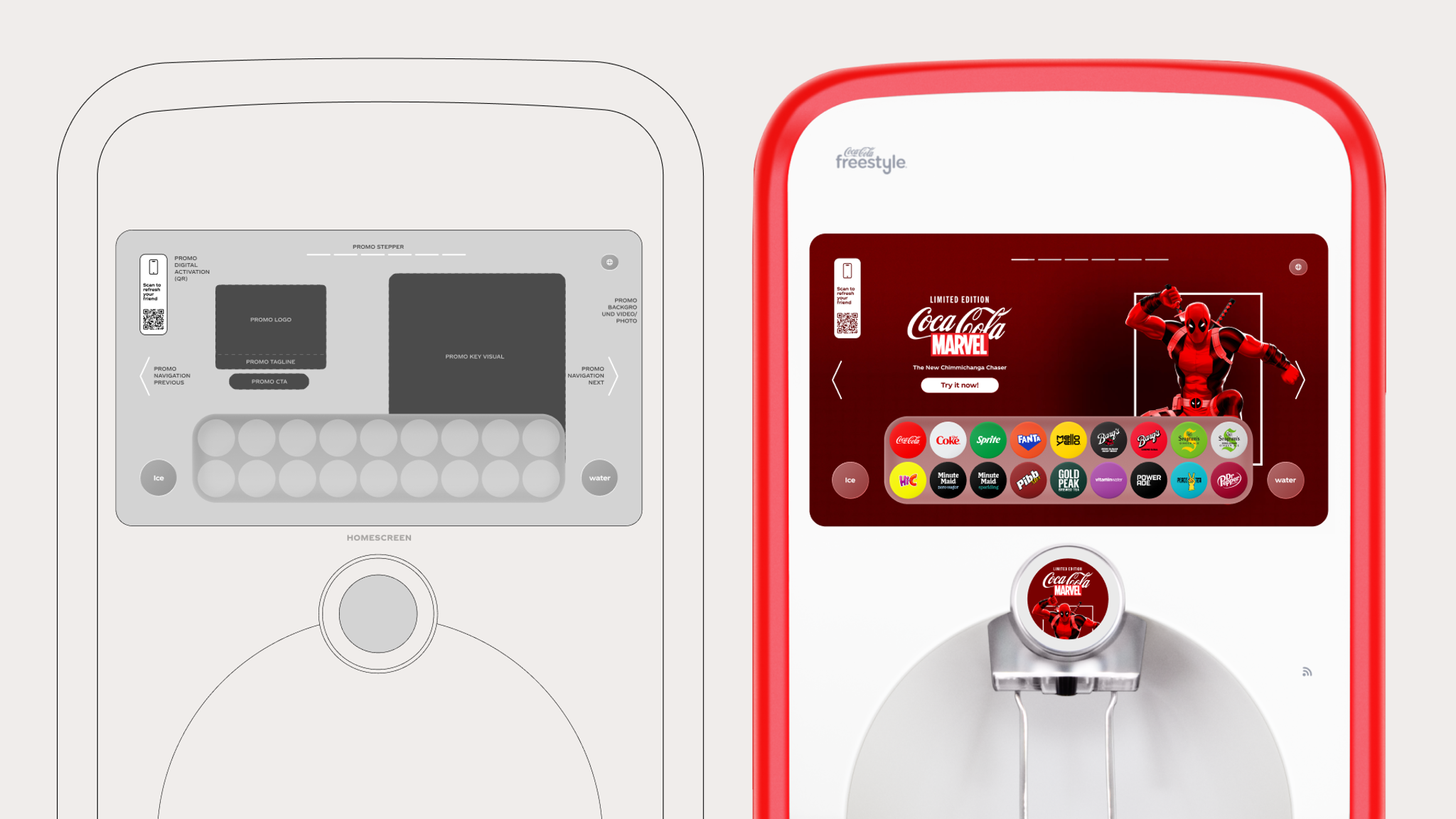 Coca-Cola Freestyle "Equinox" UI