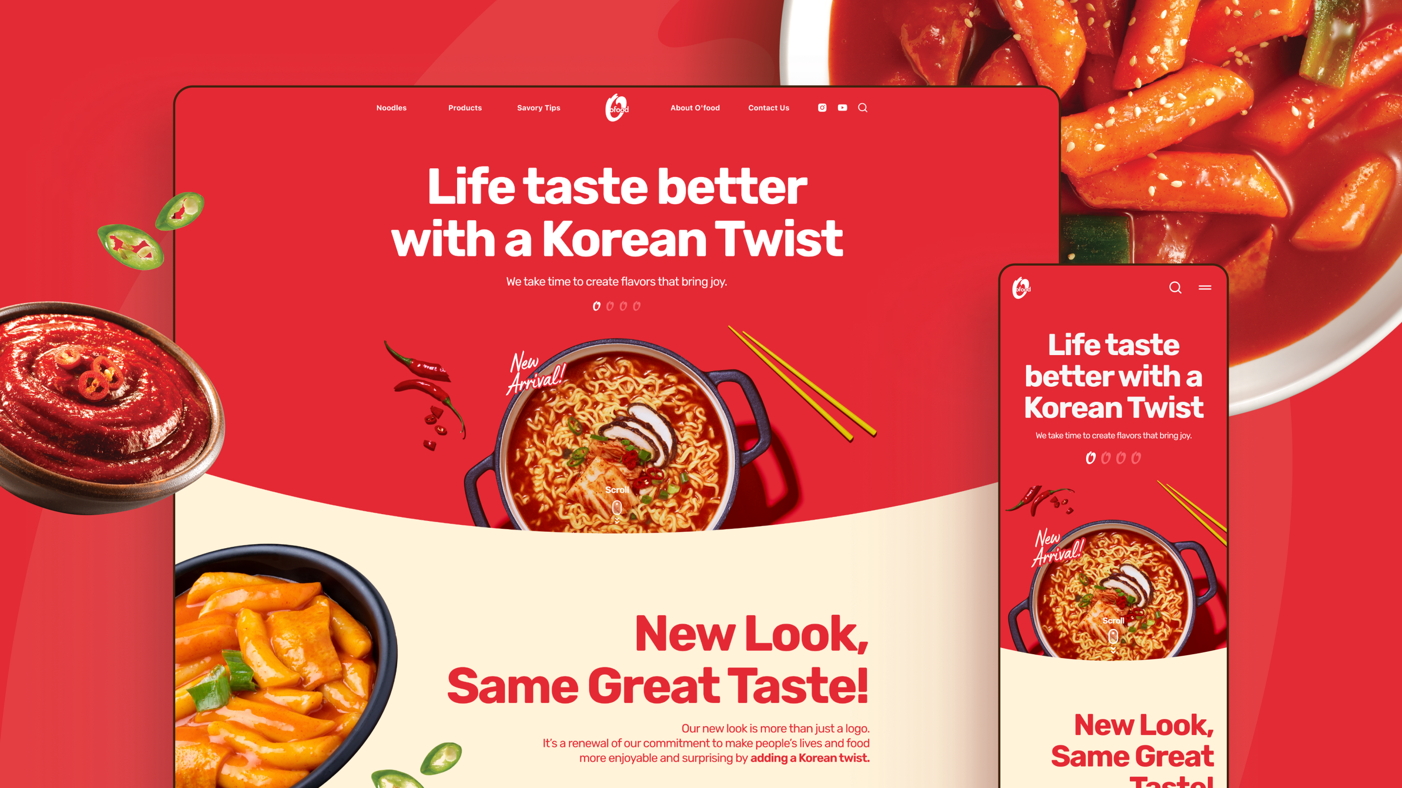 O'food Global Website