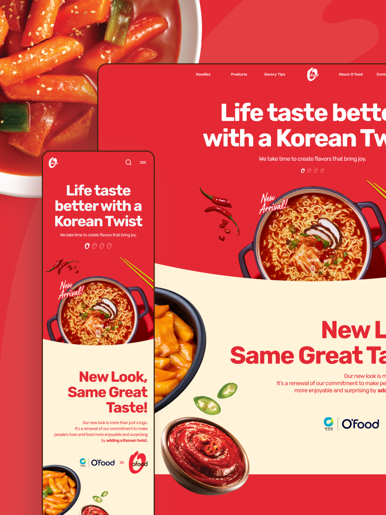 O'food Global Website
