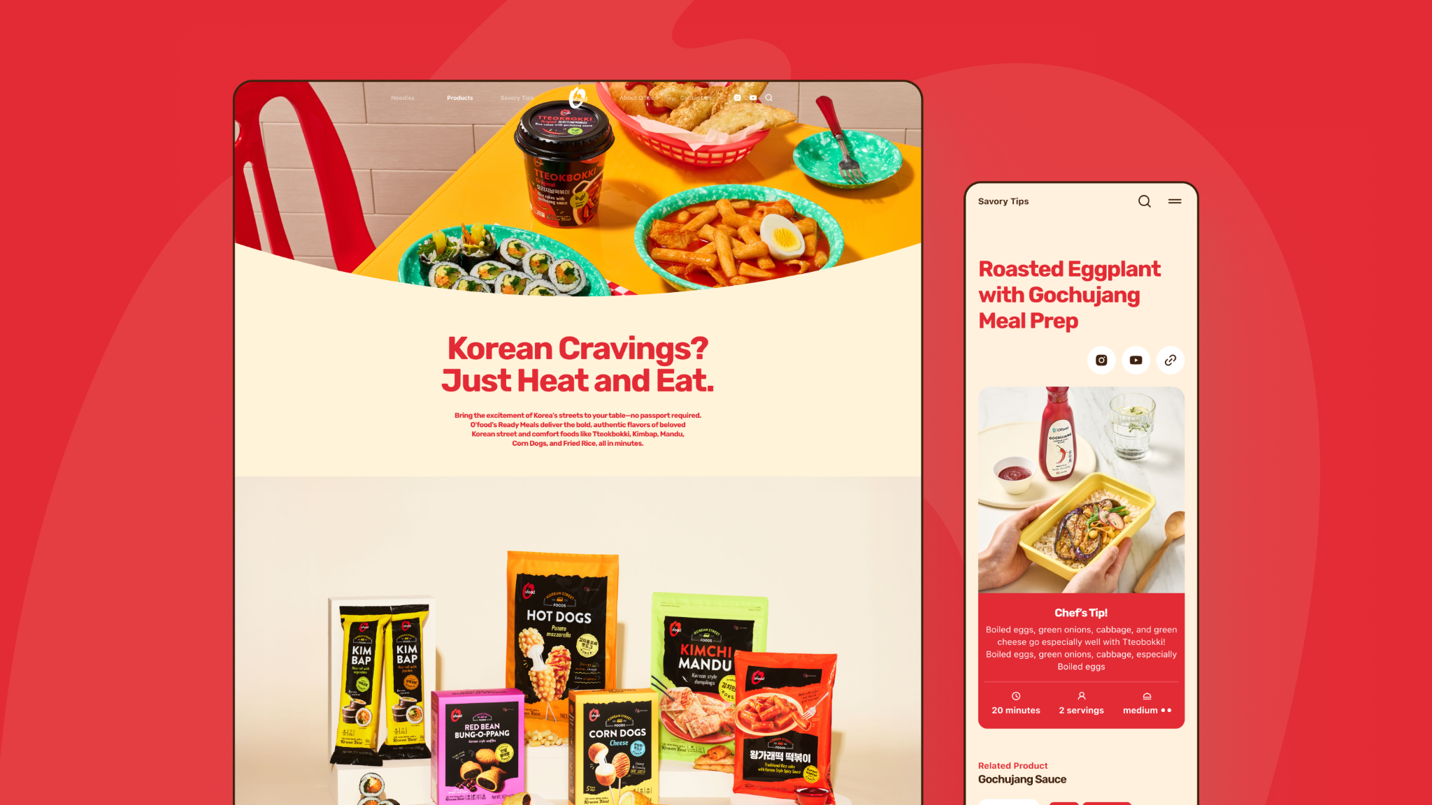 O'food Global Website