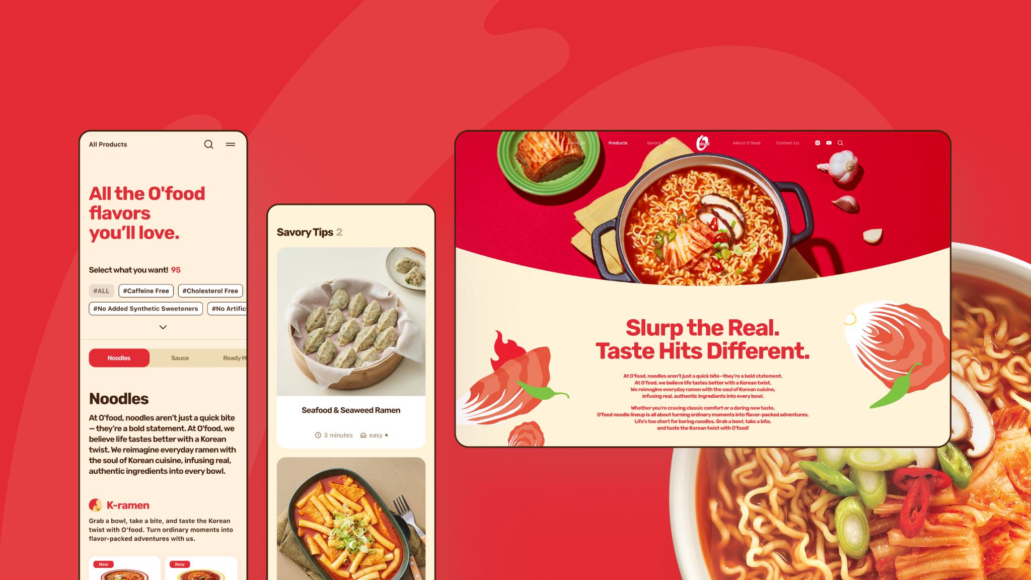 O'food Global Website