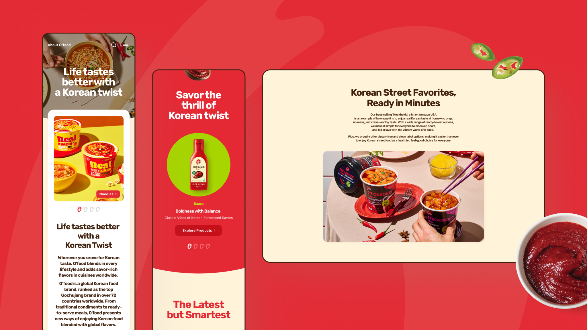 O'food Global Website