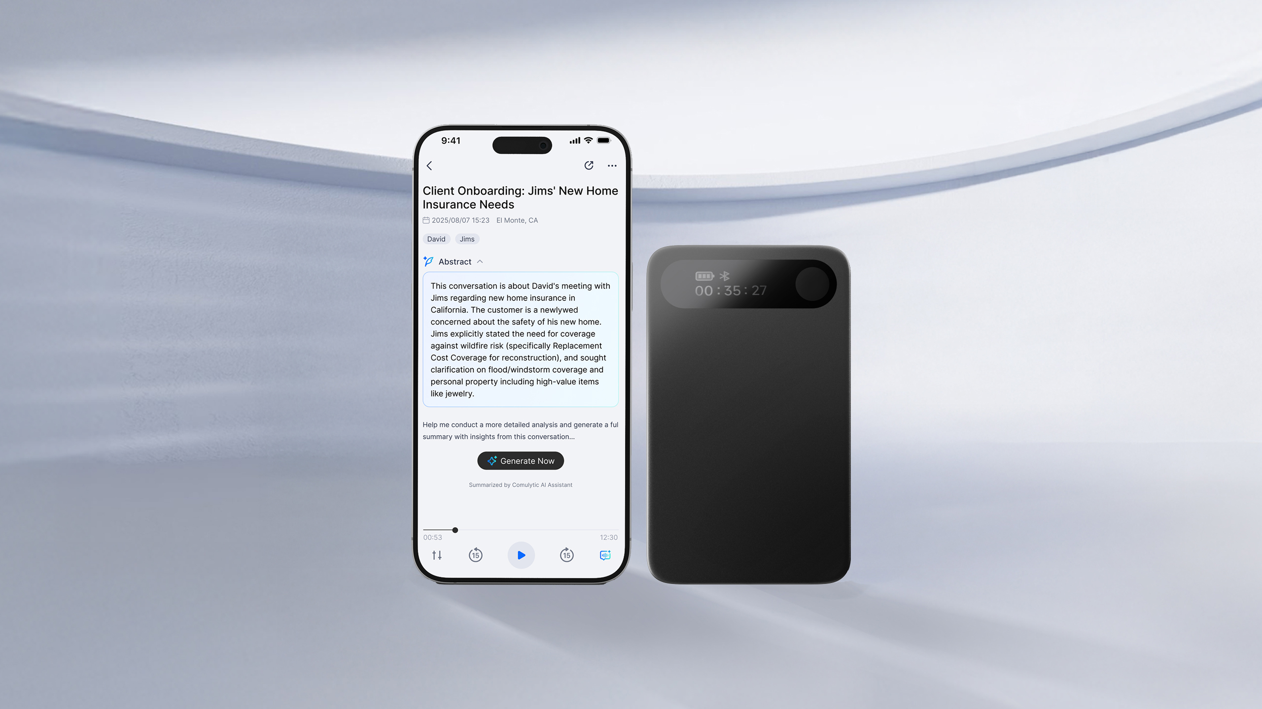 Comulytic Note Pro AI Voice Recorder