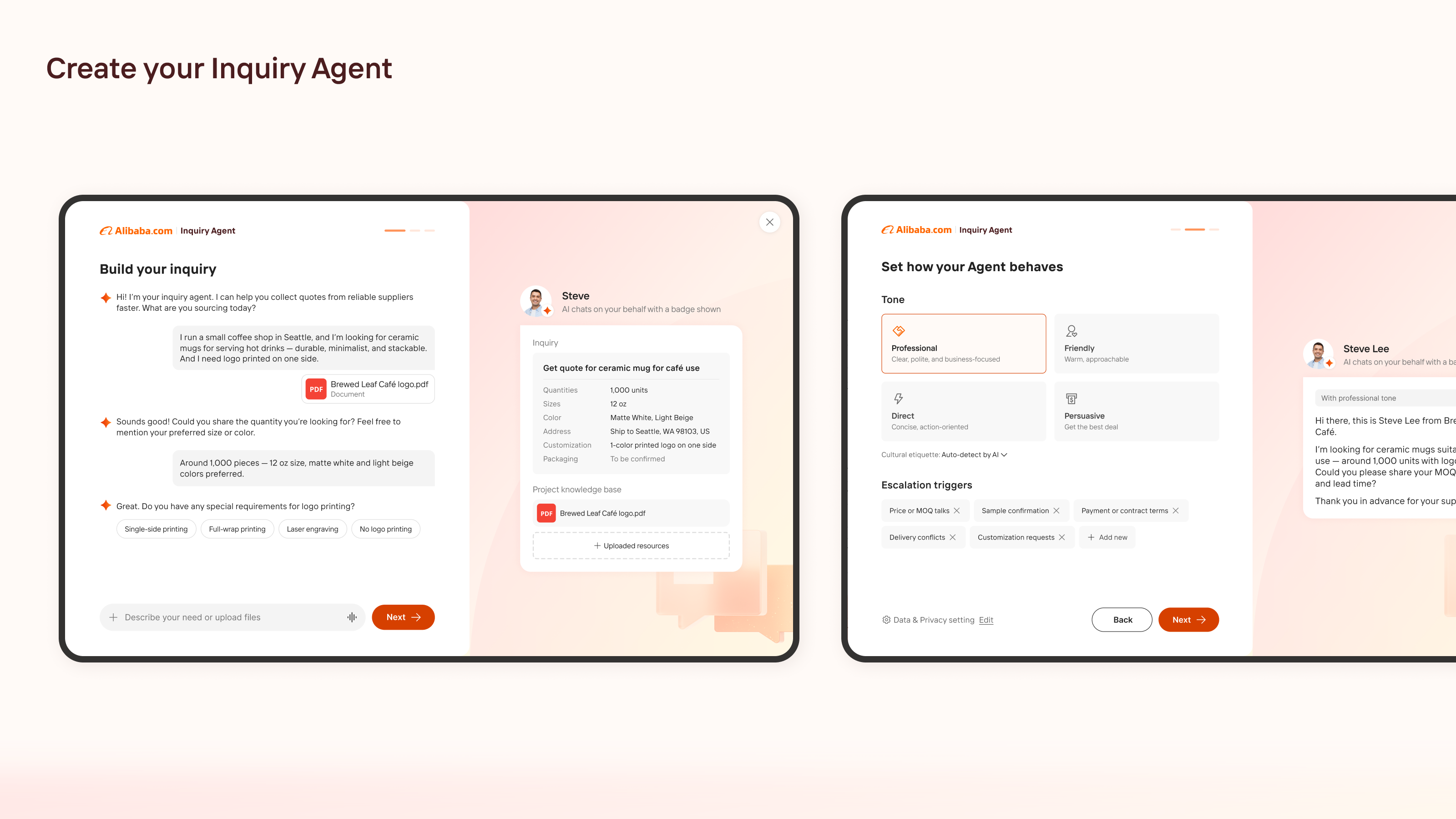 Alibaba.com Inquiry Agent