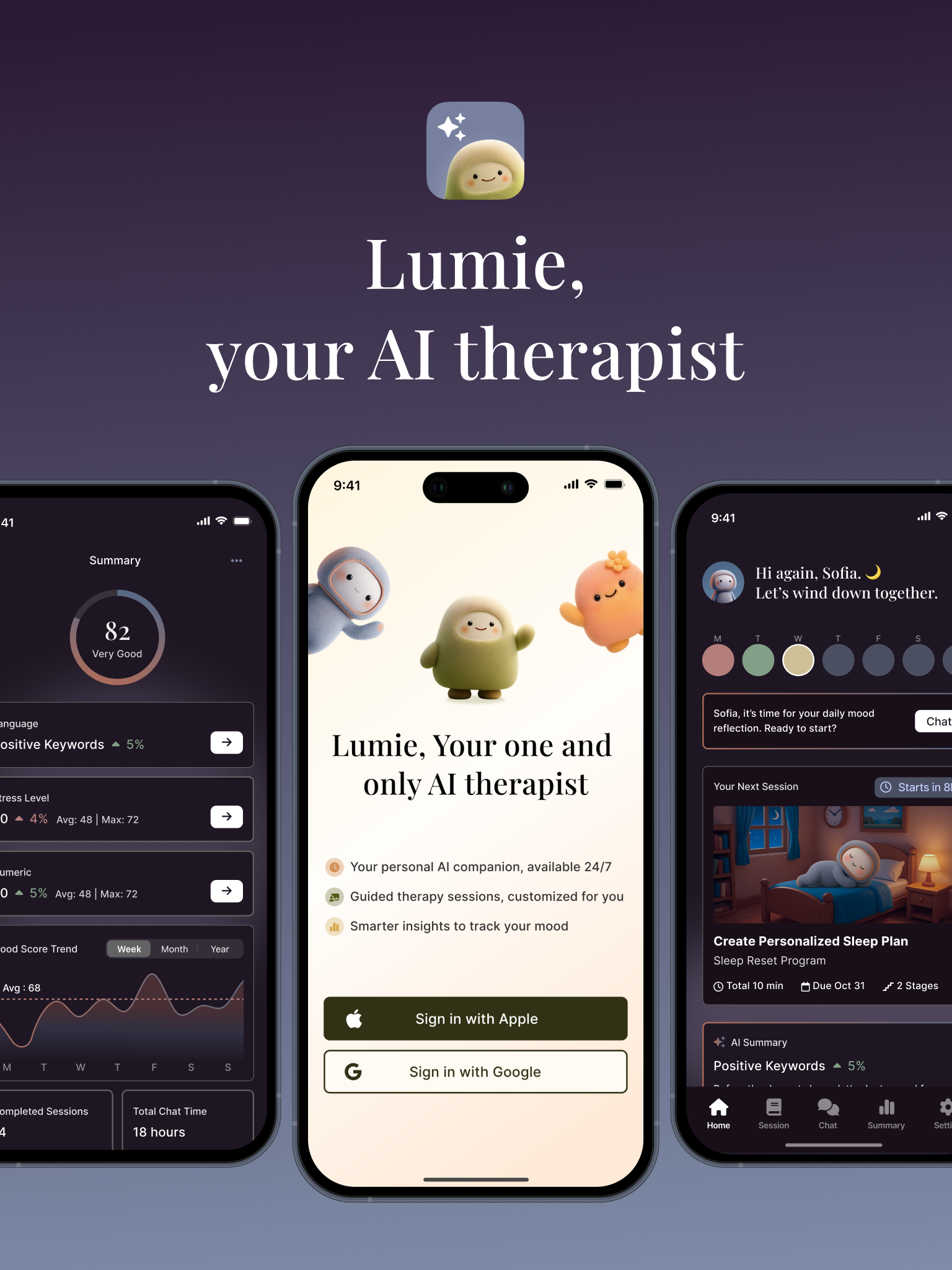 Lumie AI, Your Personalized AI Therapist