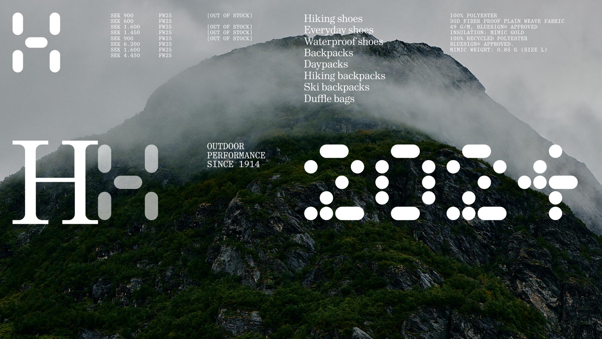 Haglöfs visual identity