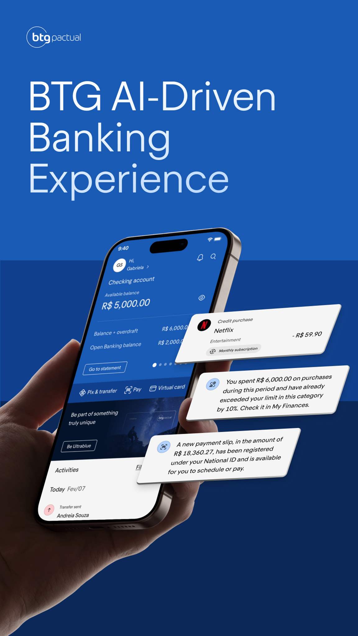 BTG AI-Driven Banking Experience