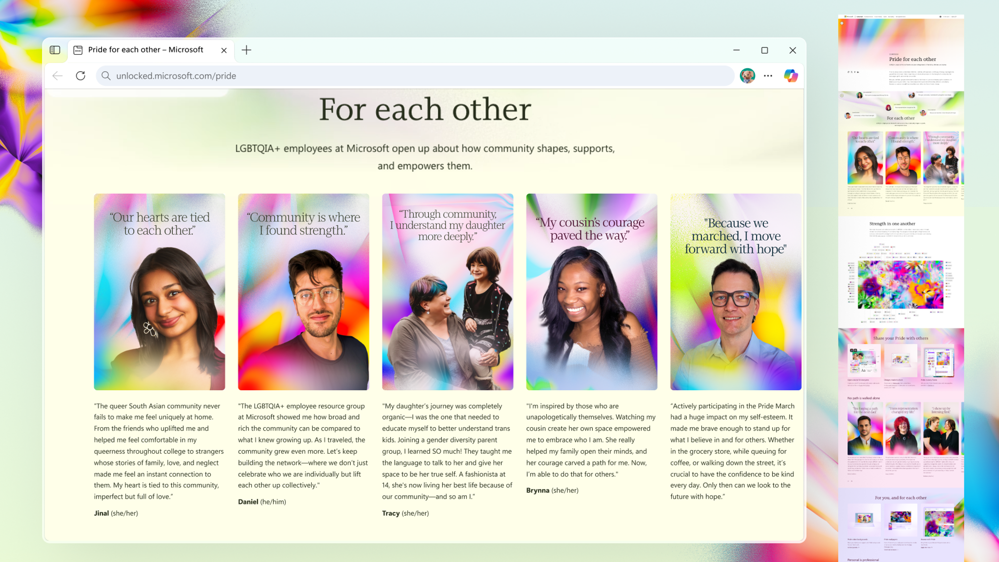 Microsoft: Pride for each other