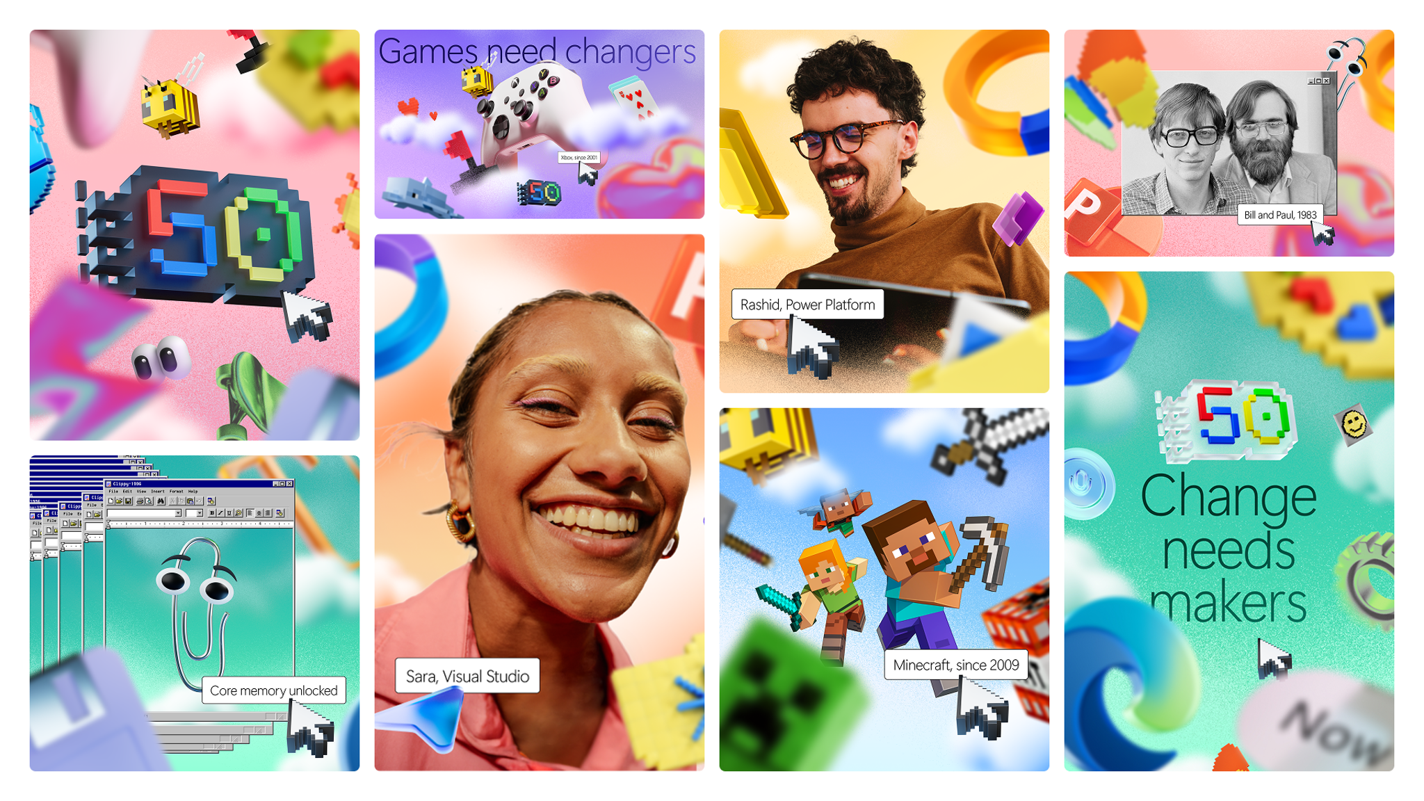 Microsoft 50th Anniversary: Change needs makers