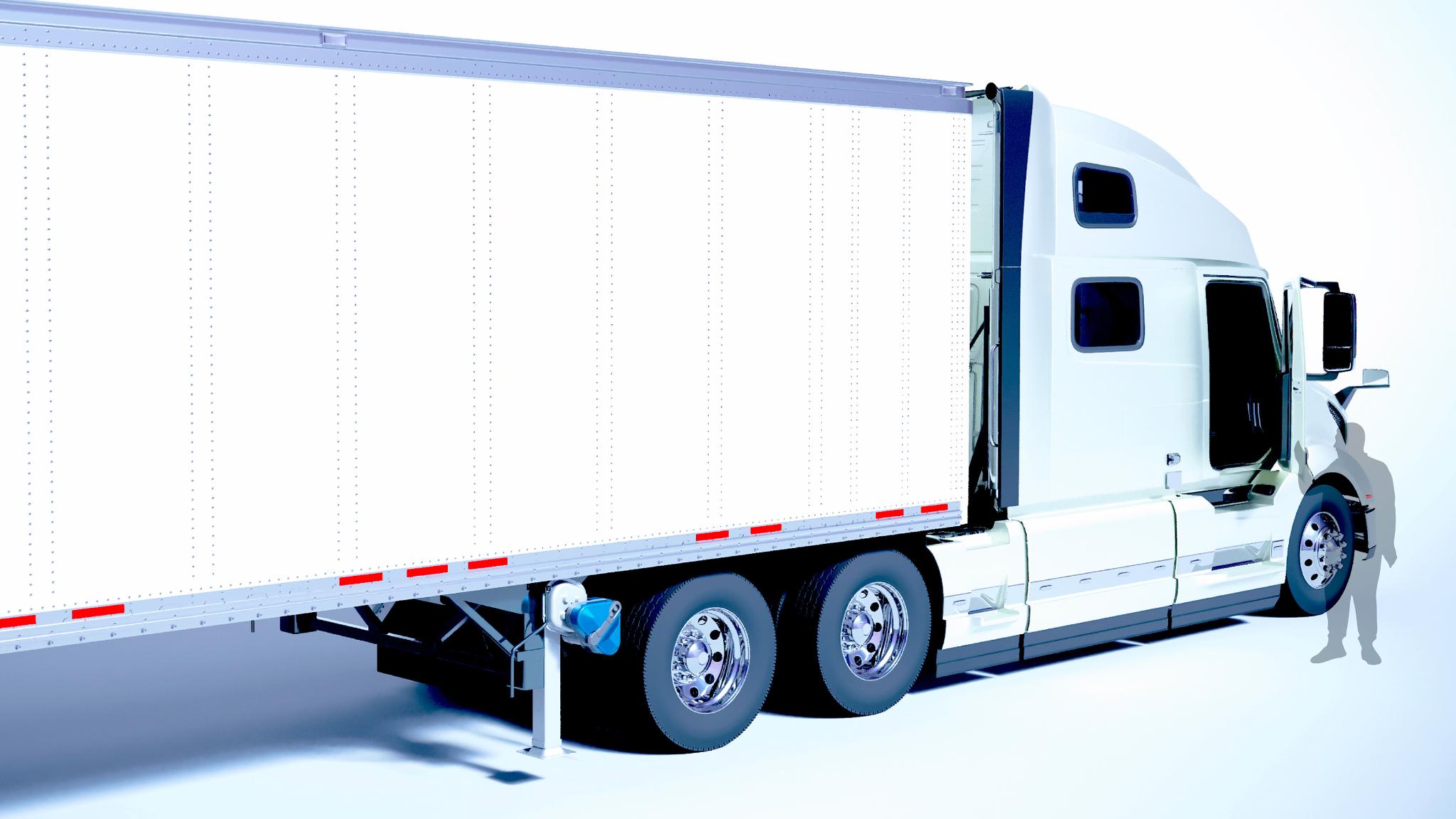 Case E-Truck: Semi-Trailer Electric Landing Gear