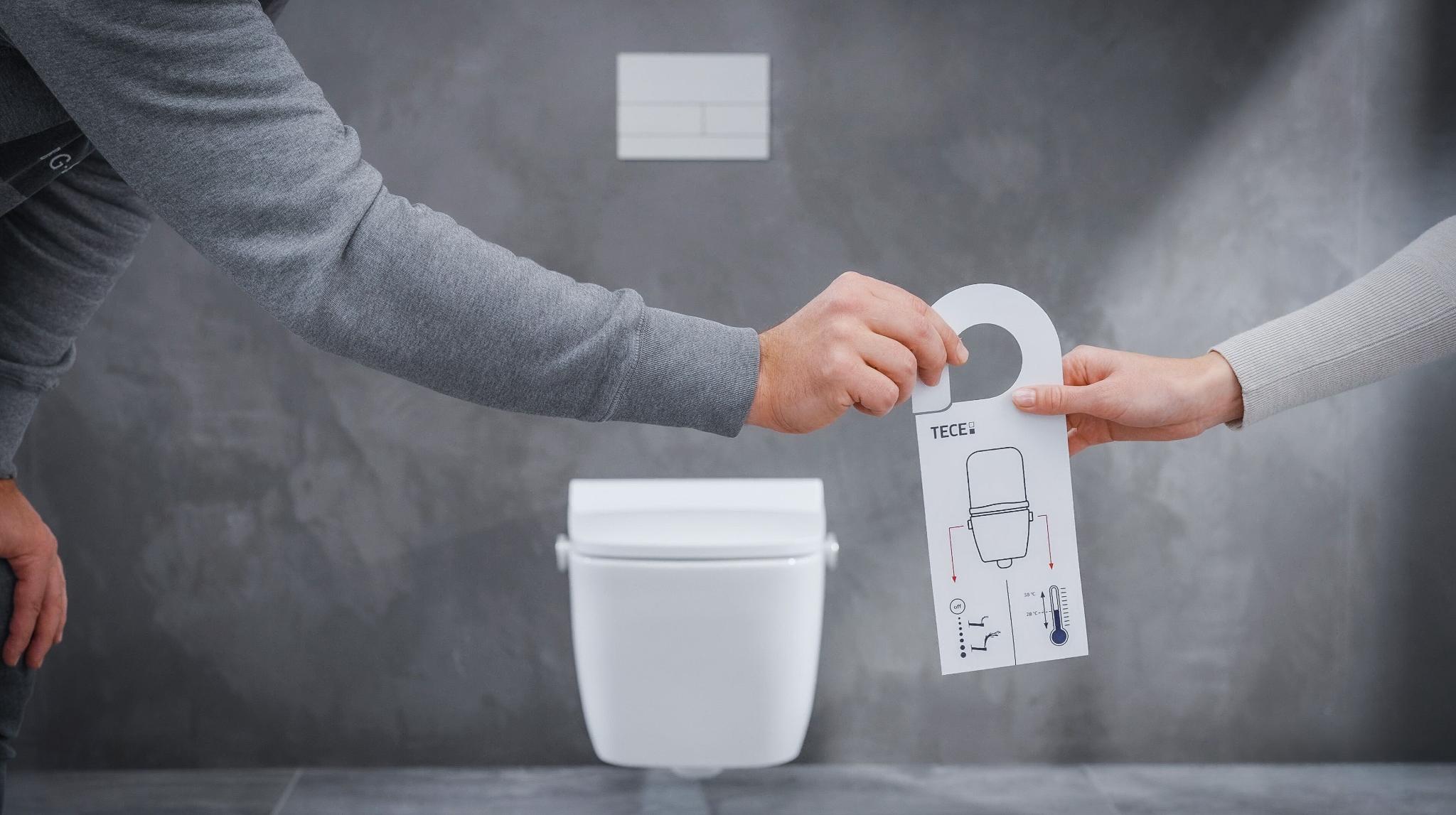 TECEneo - easy and hydraulic shower toilet