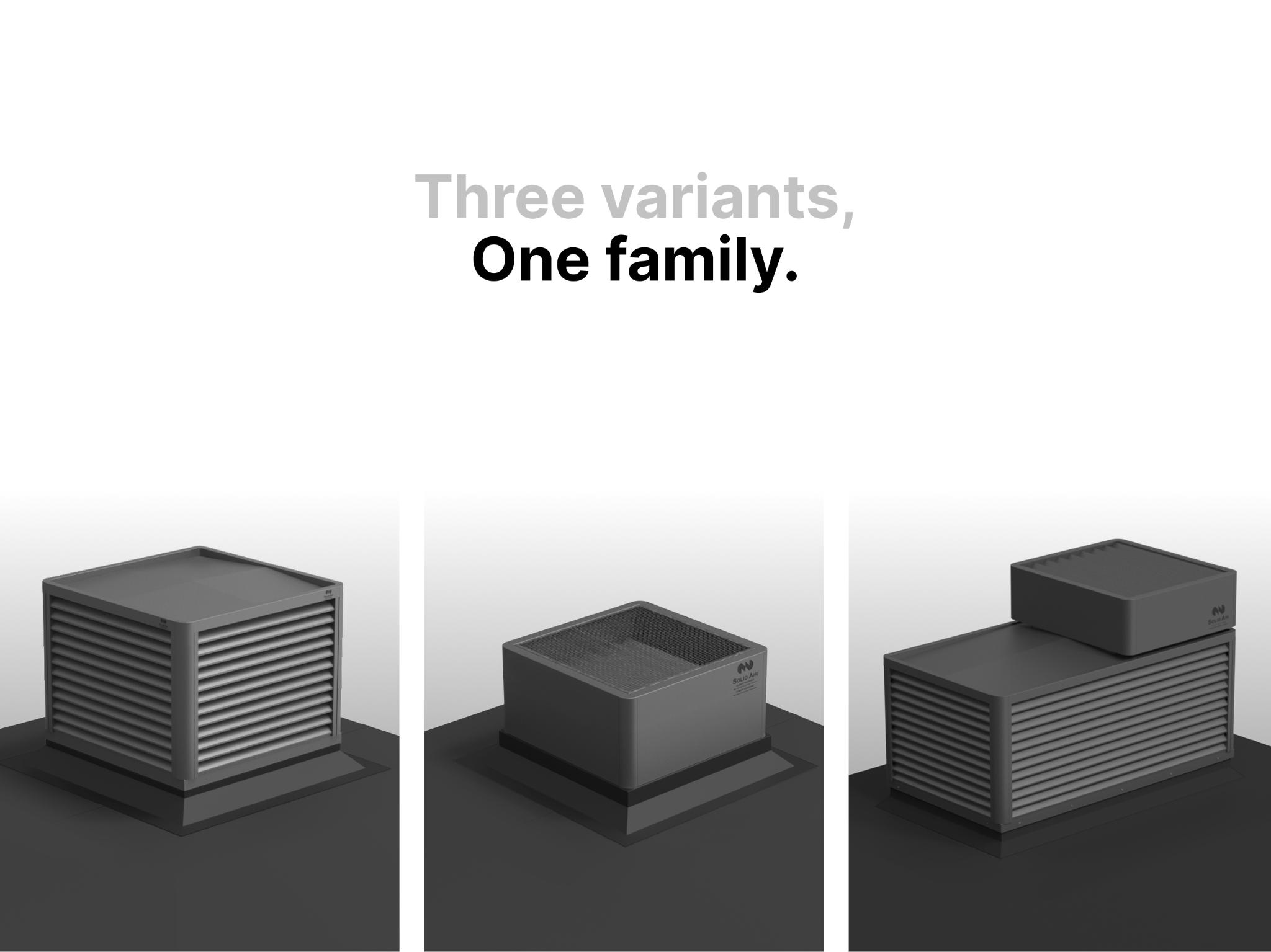 Solidair combined penthouse louvre