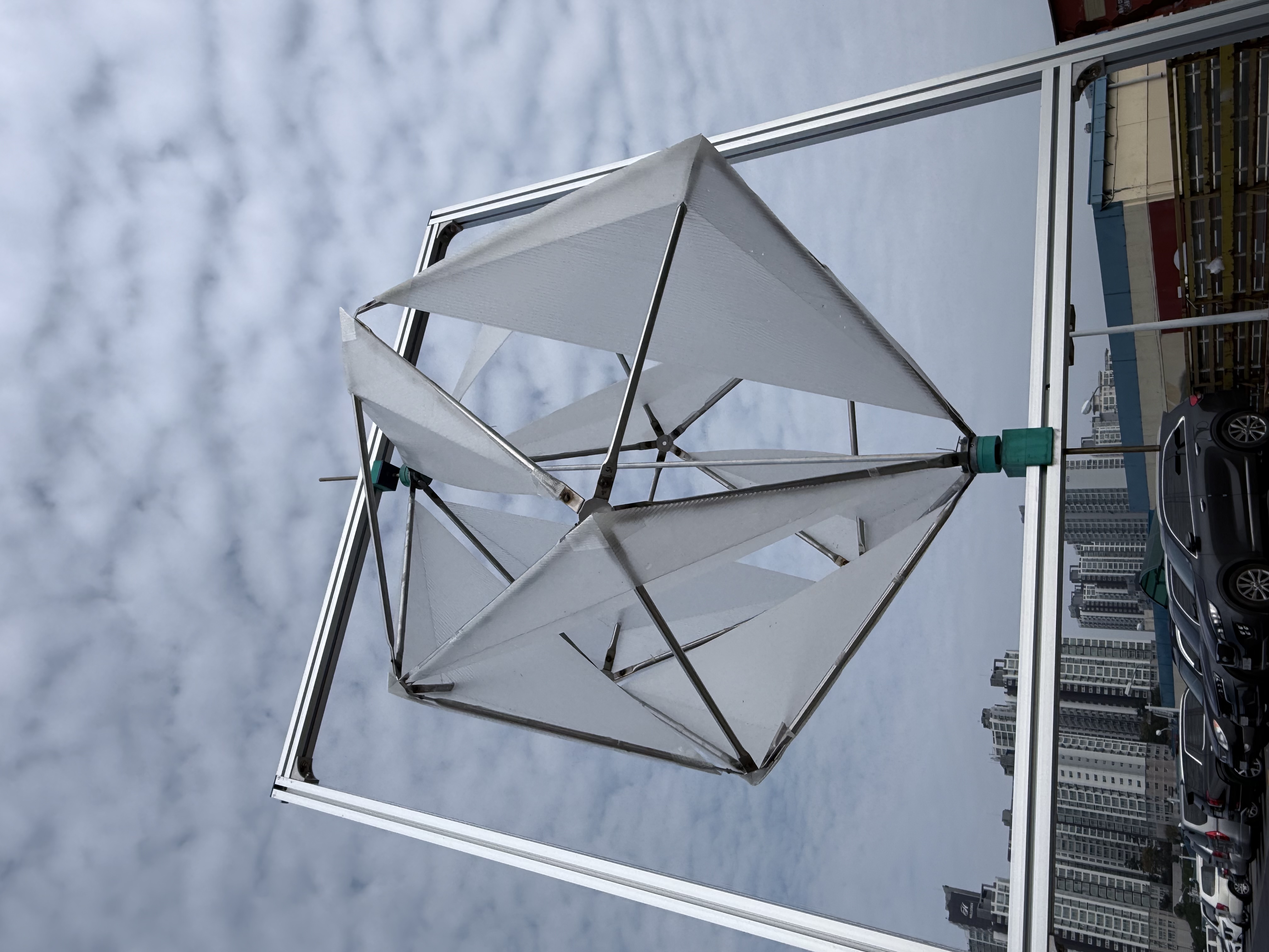 GeoWind GW1200 Geodesic Vertical Axis Wind Turbine