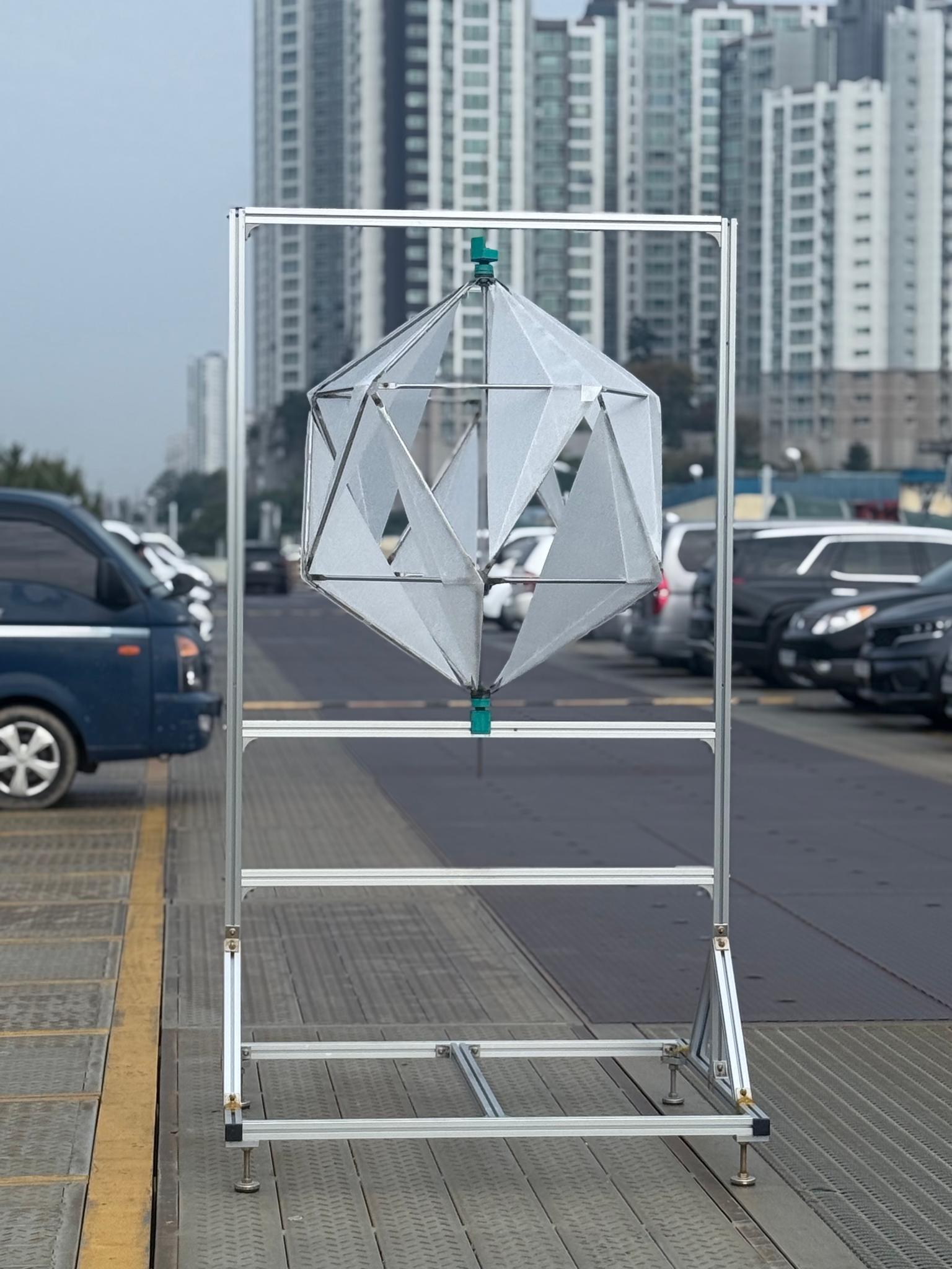 GeoWind GW1200 Geodesic Vertical Axis Wind Turbine