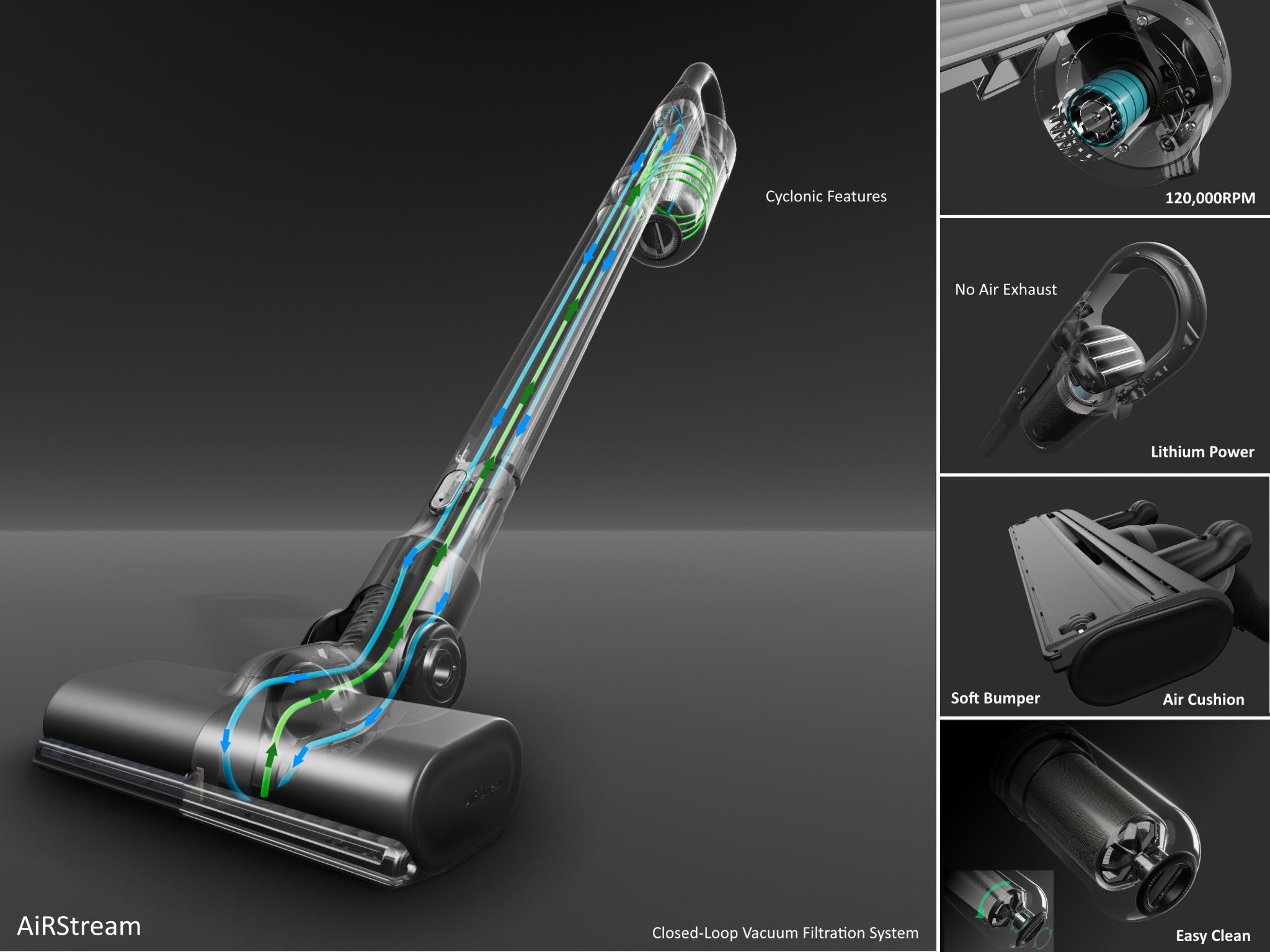 AiRStream Rechargeable Vac - Say "No" to Exhaust