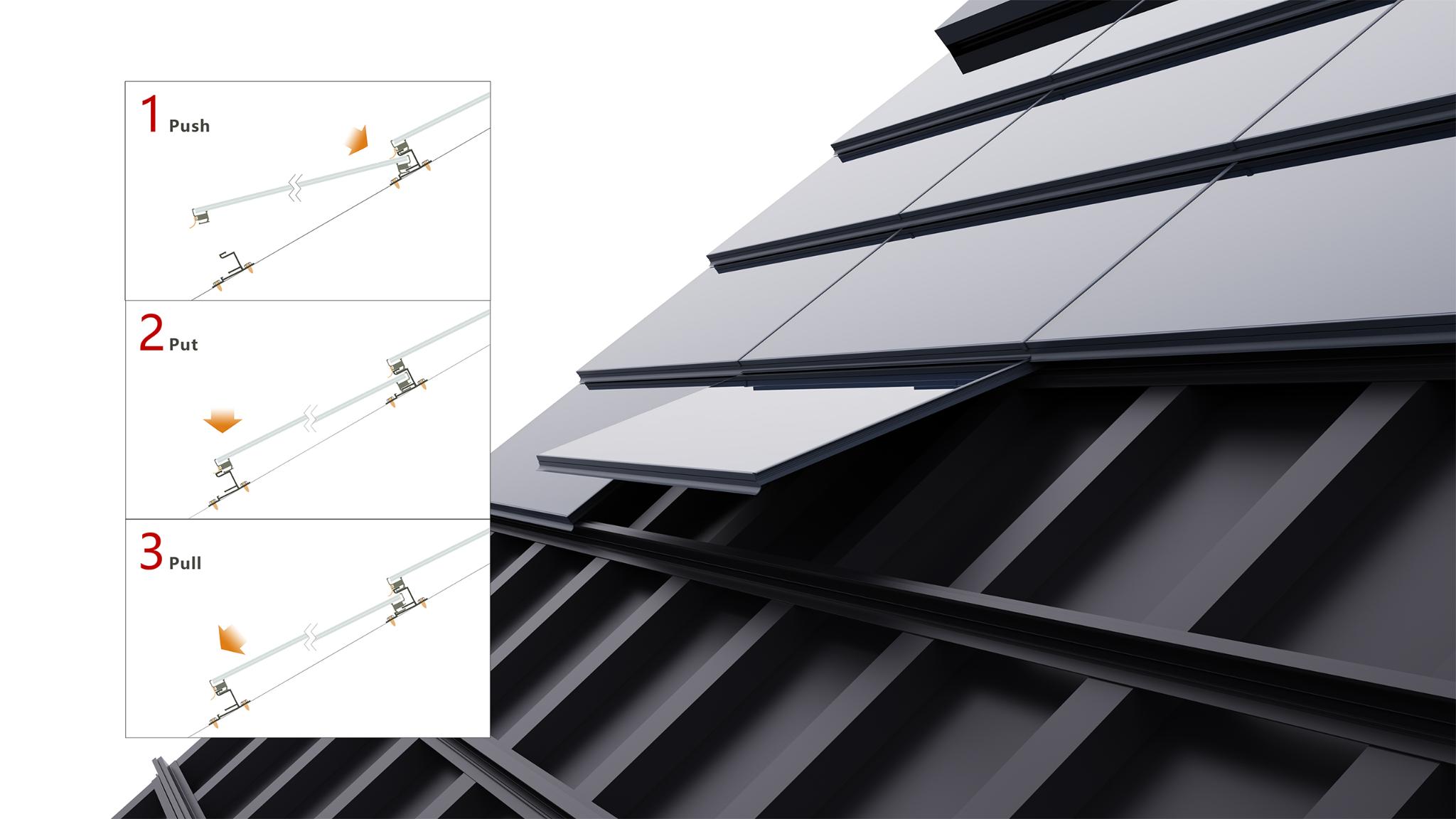 BIPV solar roof