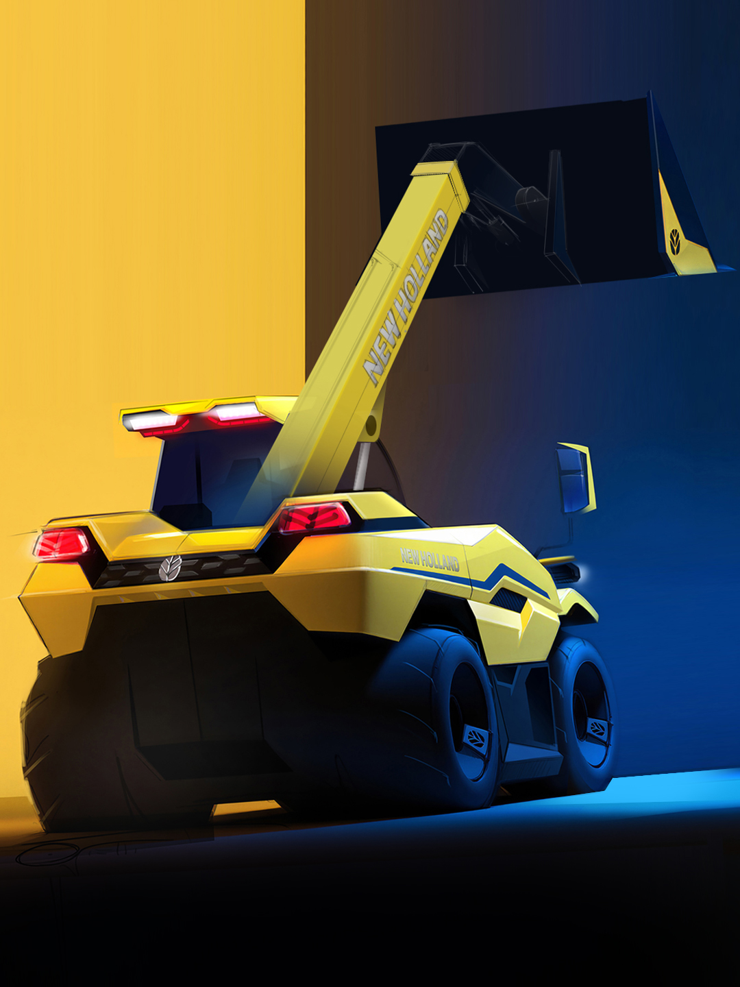 NEW HOLLAND HYBRID POWER TELEHANDLER