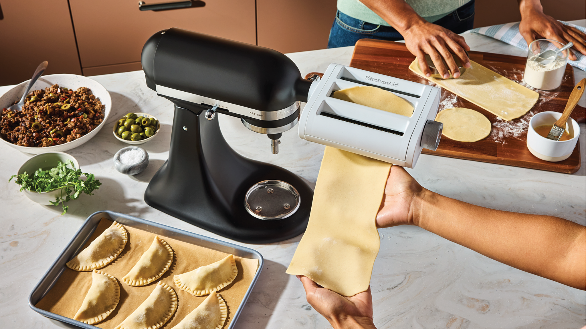 KitchenAid 3-in-1 Pasta Attachment Line-Up