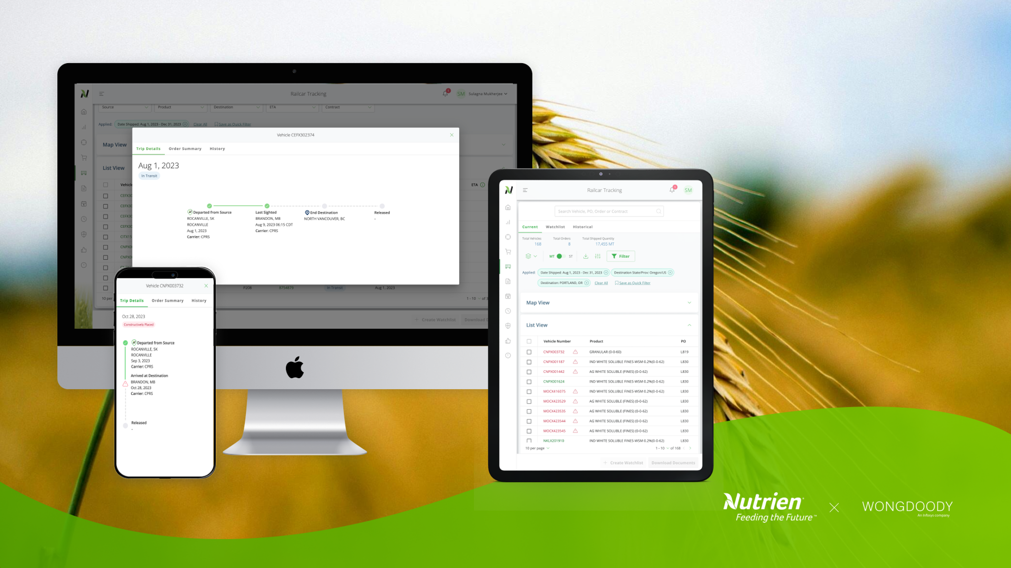 Nutrien Experience – Railcar Tracking App
