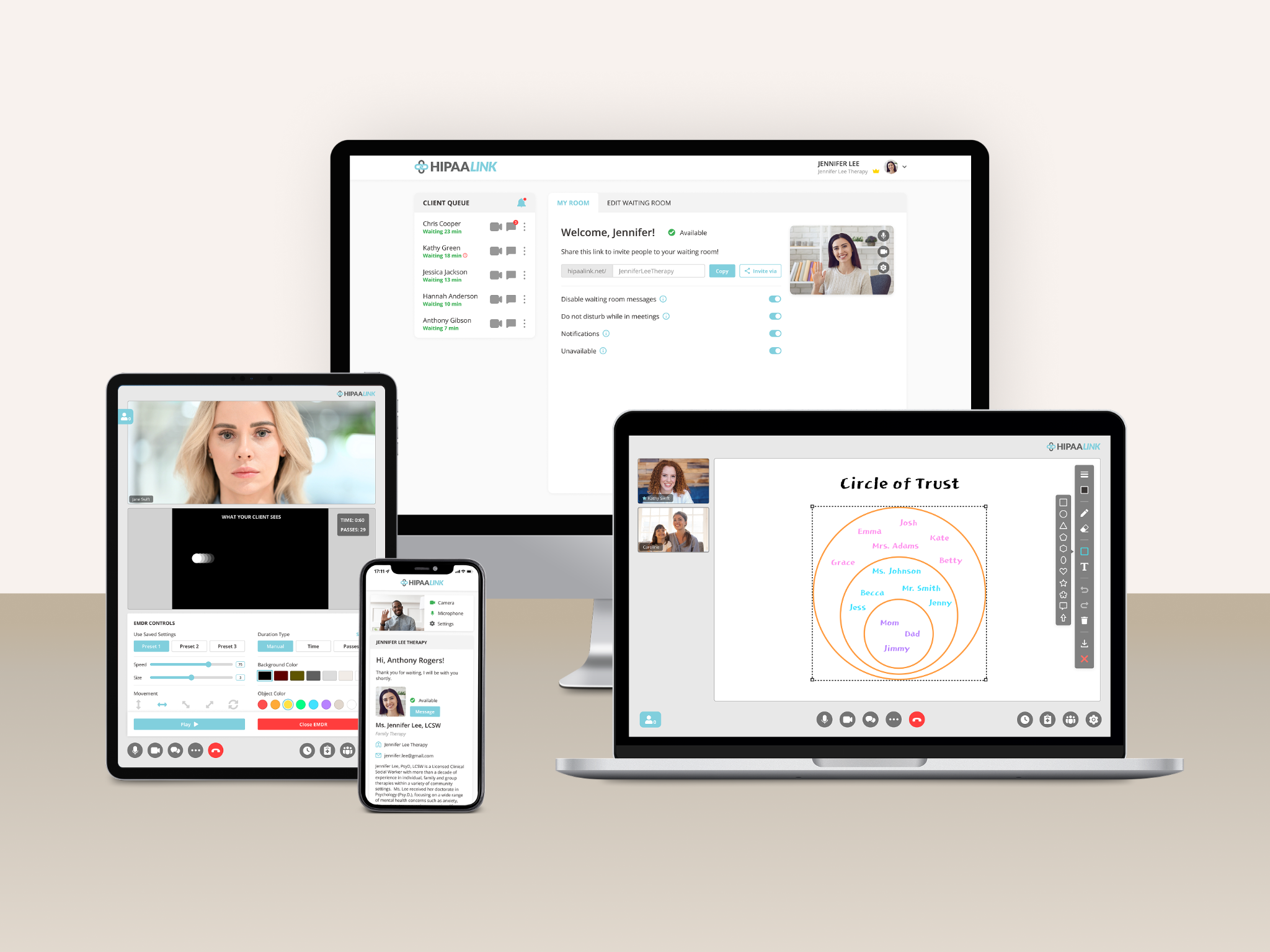 HIPAA LINK Telehealth Platform