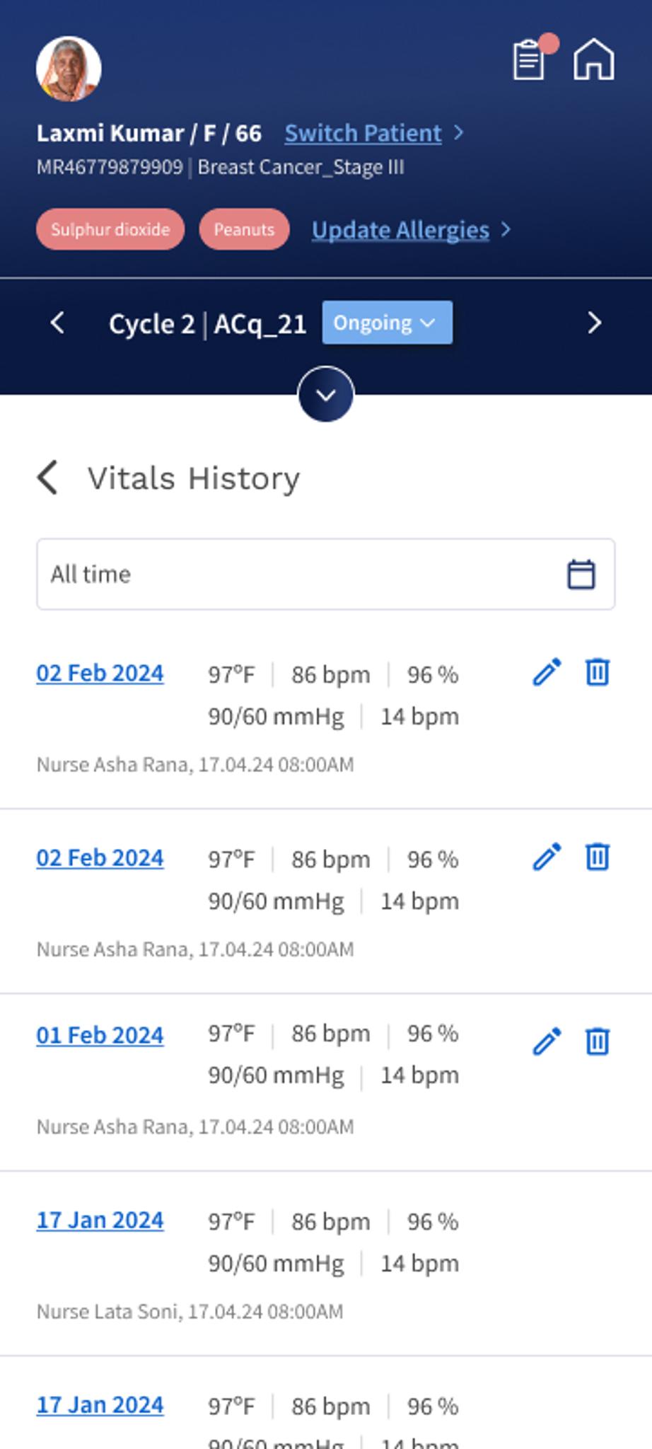 Chemotherapy Management Platform