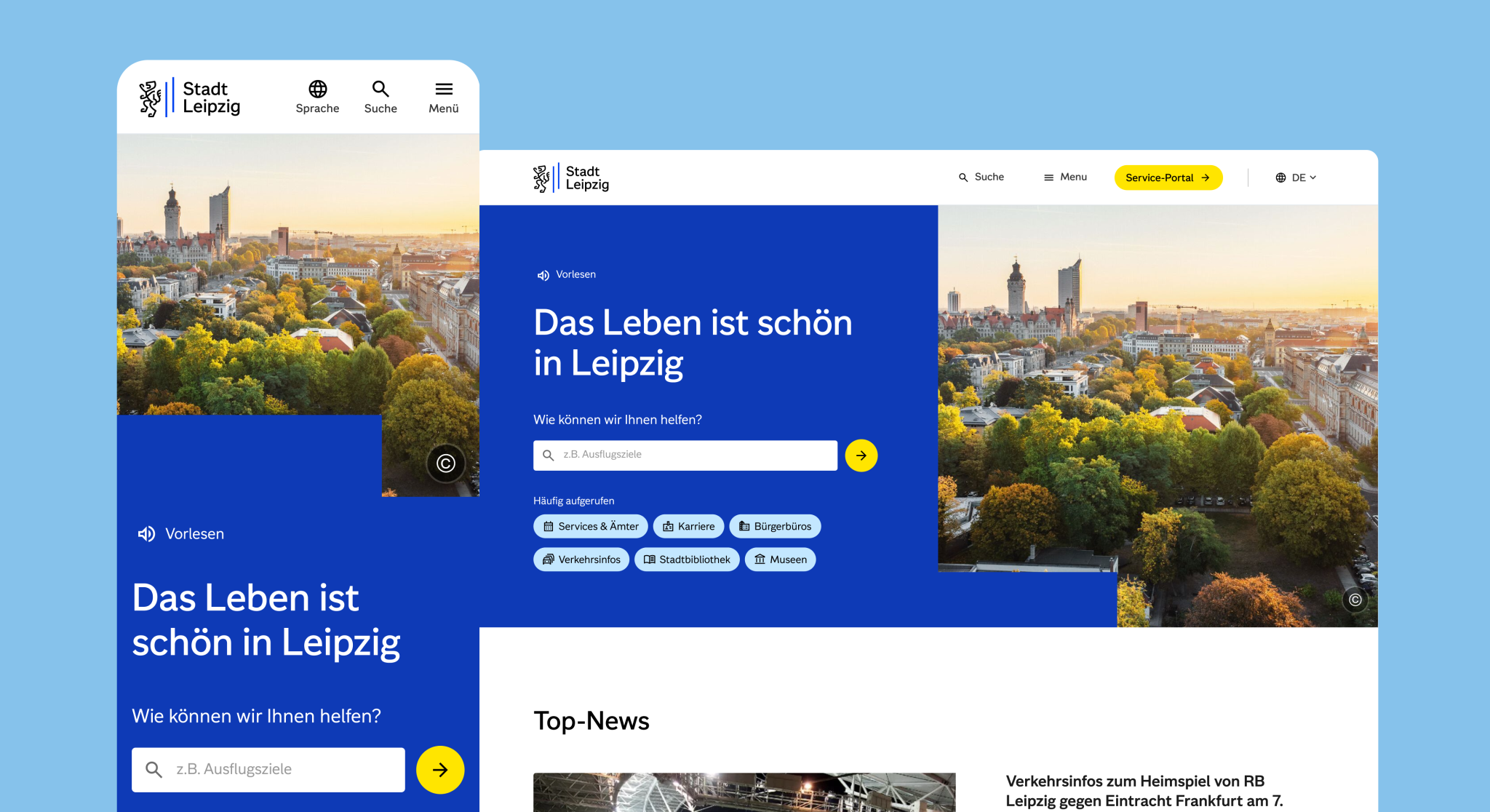 Website Relaunch City of Leipzig