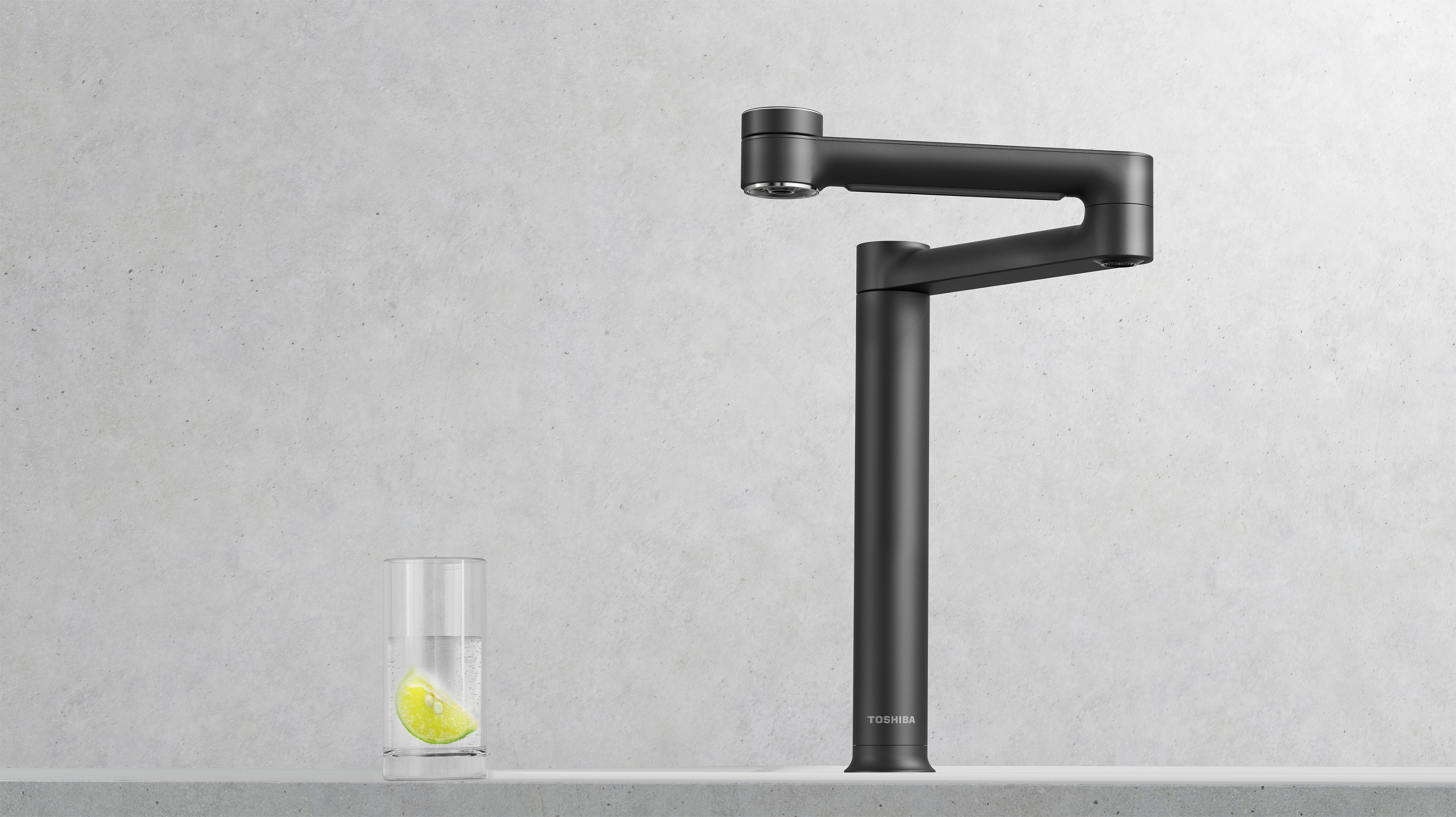 Folding cantilever faucet