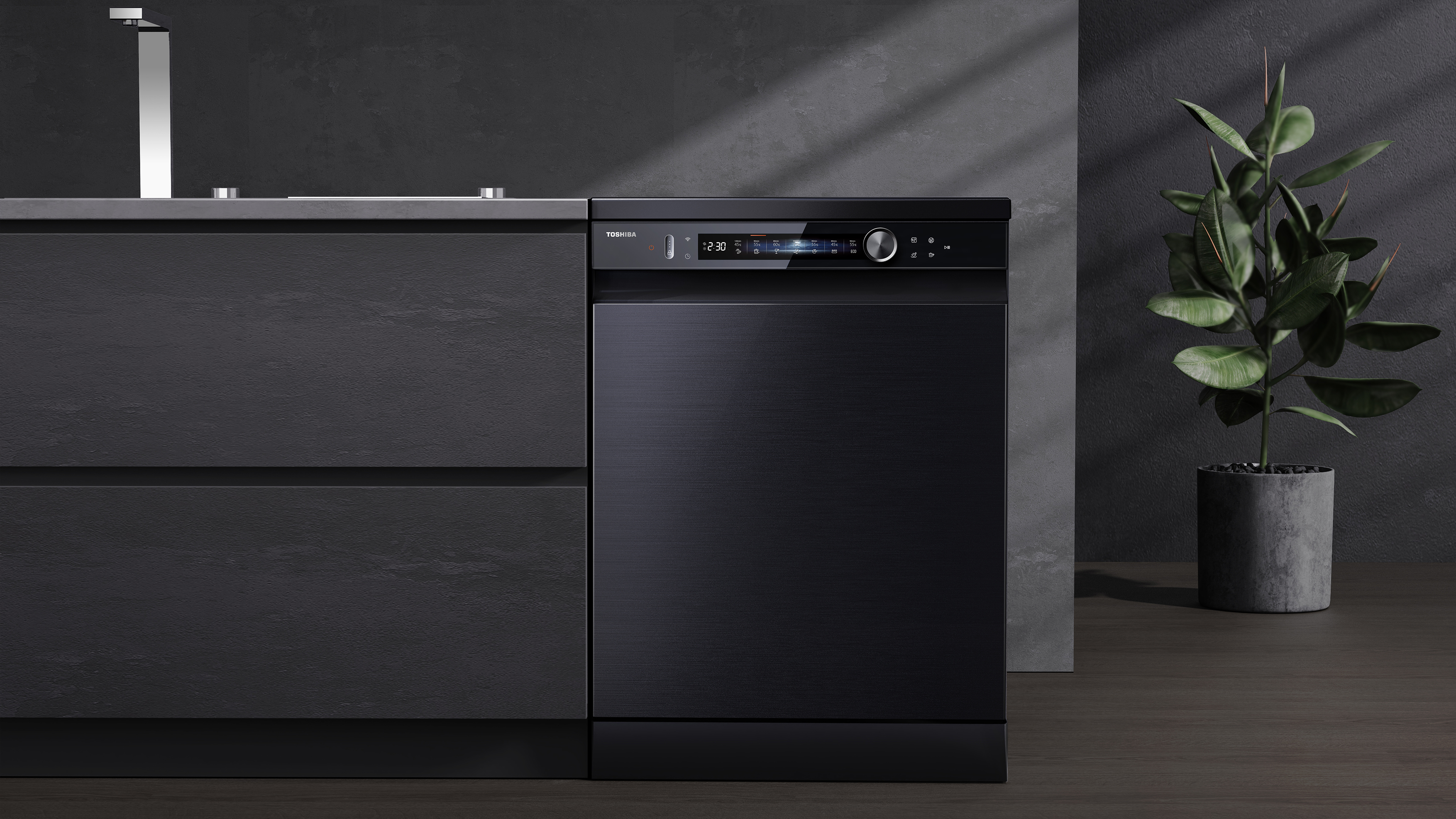 TOSHIBA free-standing dishwasher-E5