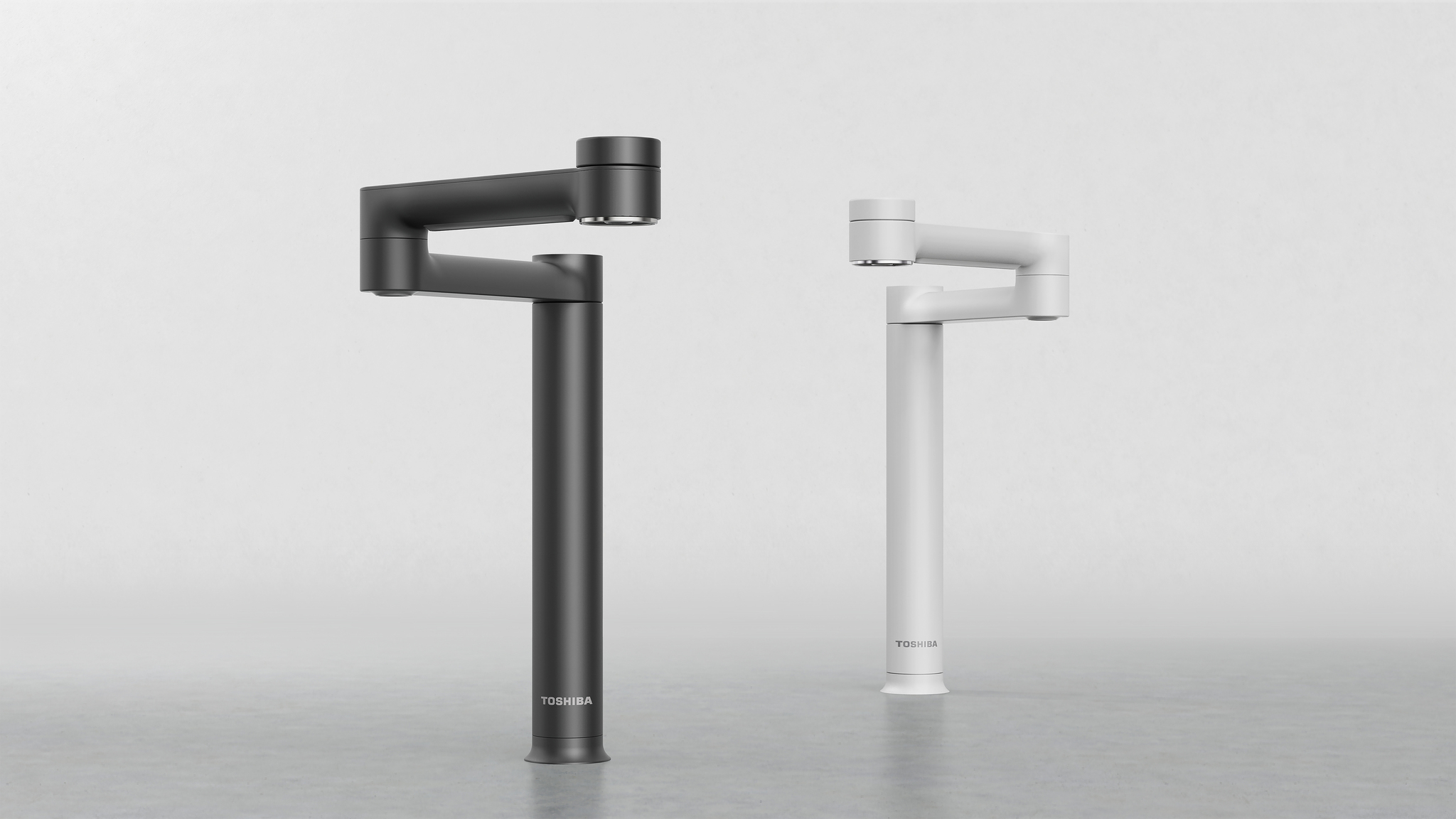 Folding cantilever faucet
